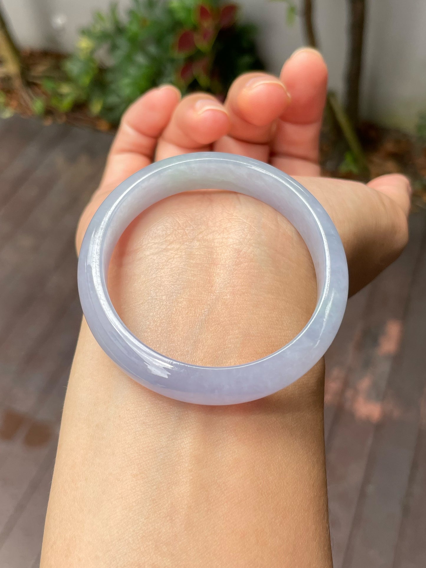 Lavender Jadeite Bangle | 51mm (NJBA011)