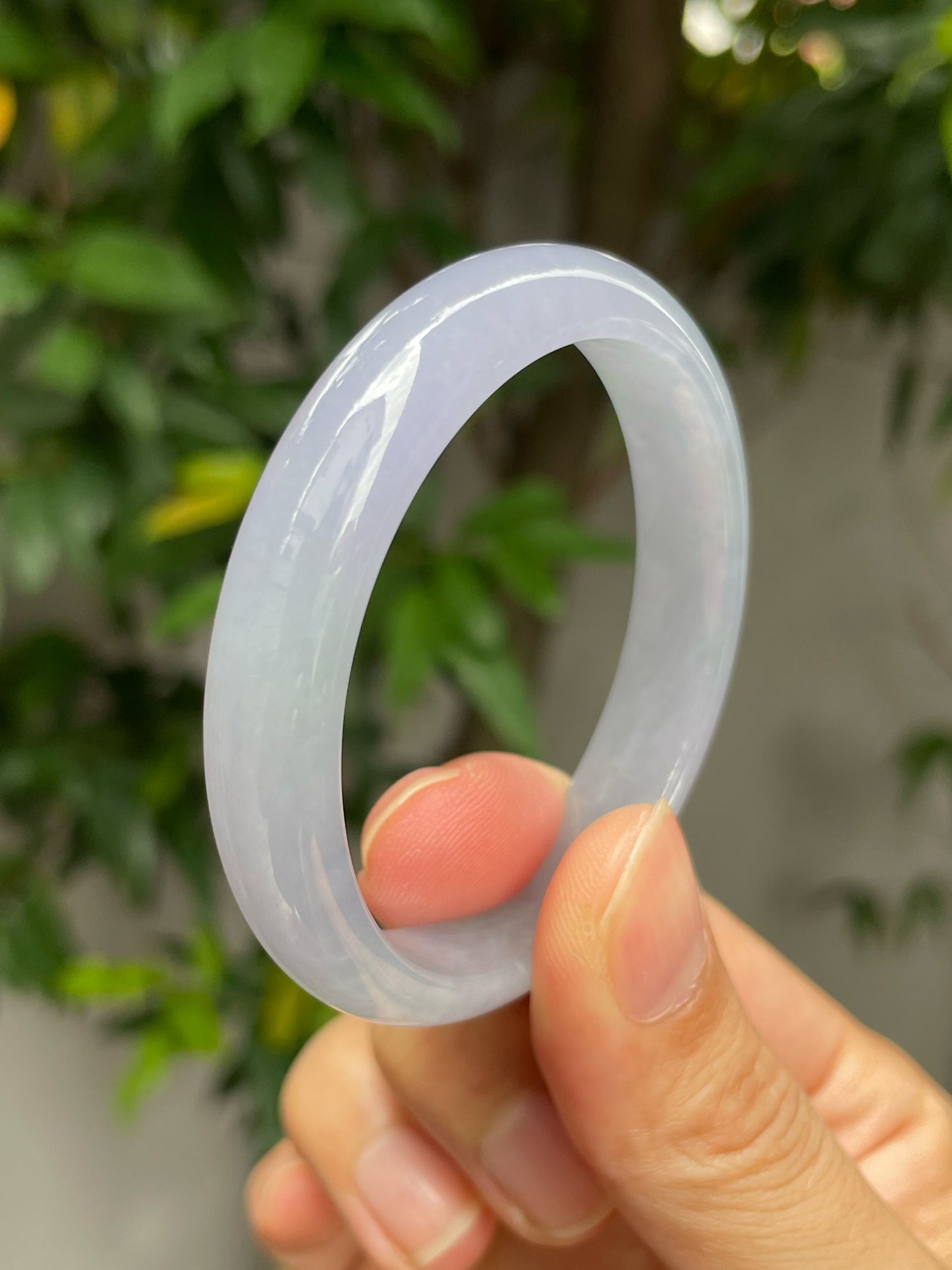 Lavender Jadeite Bangle | 51mm (NJBA011)