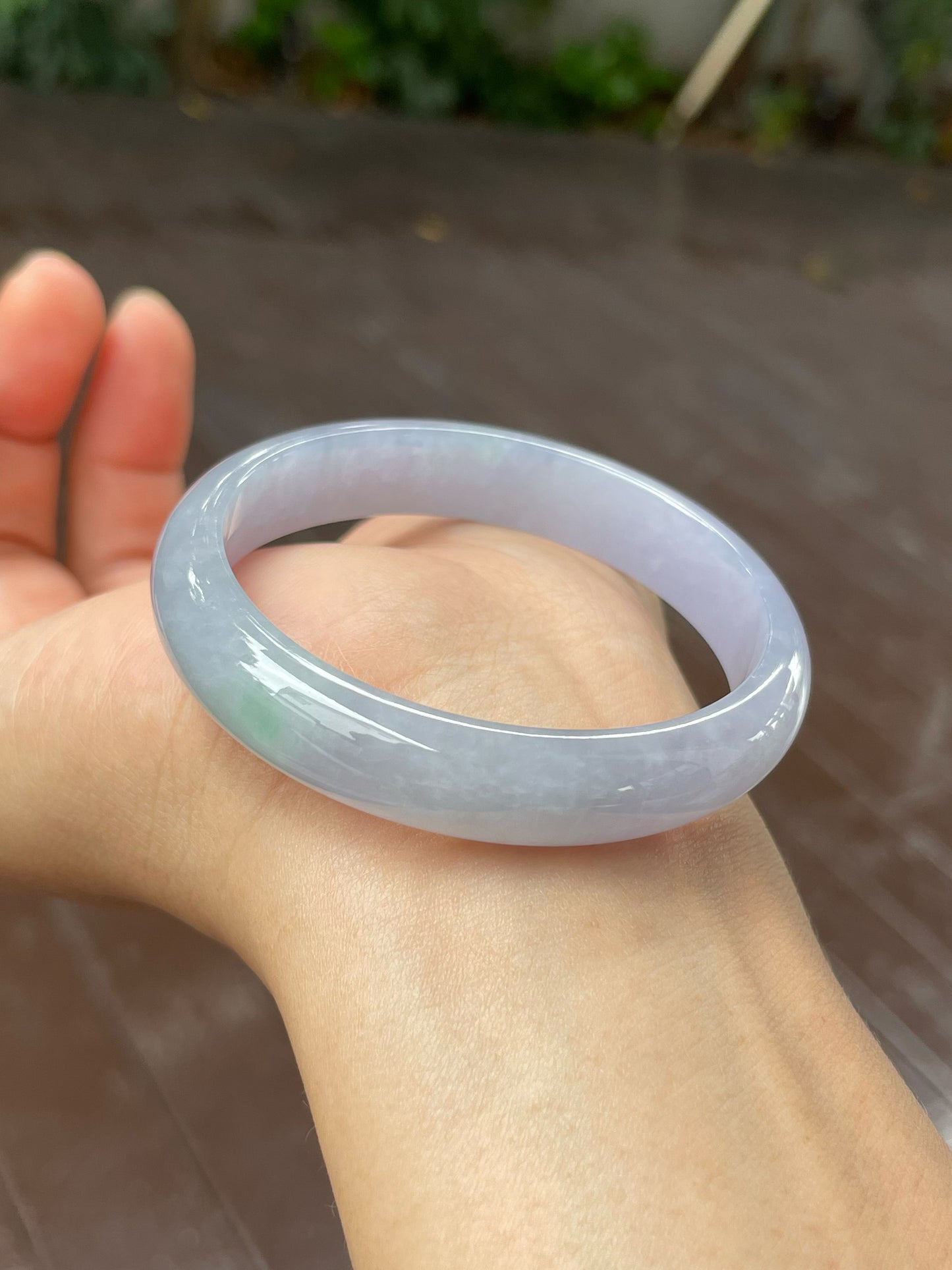 Lavender Jadeite Bangle | 51mm (NJBA011)