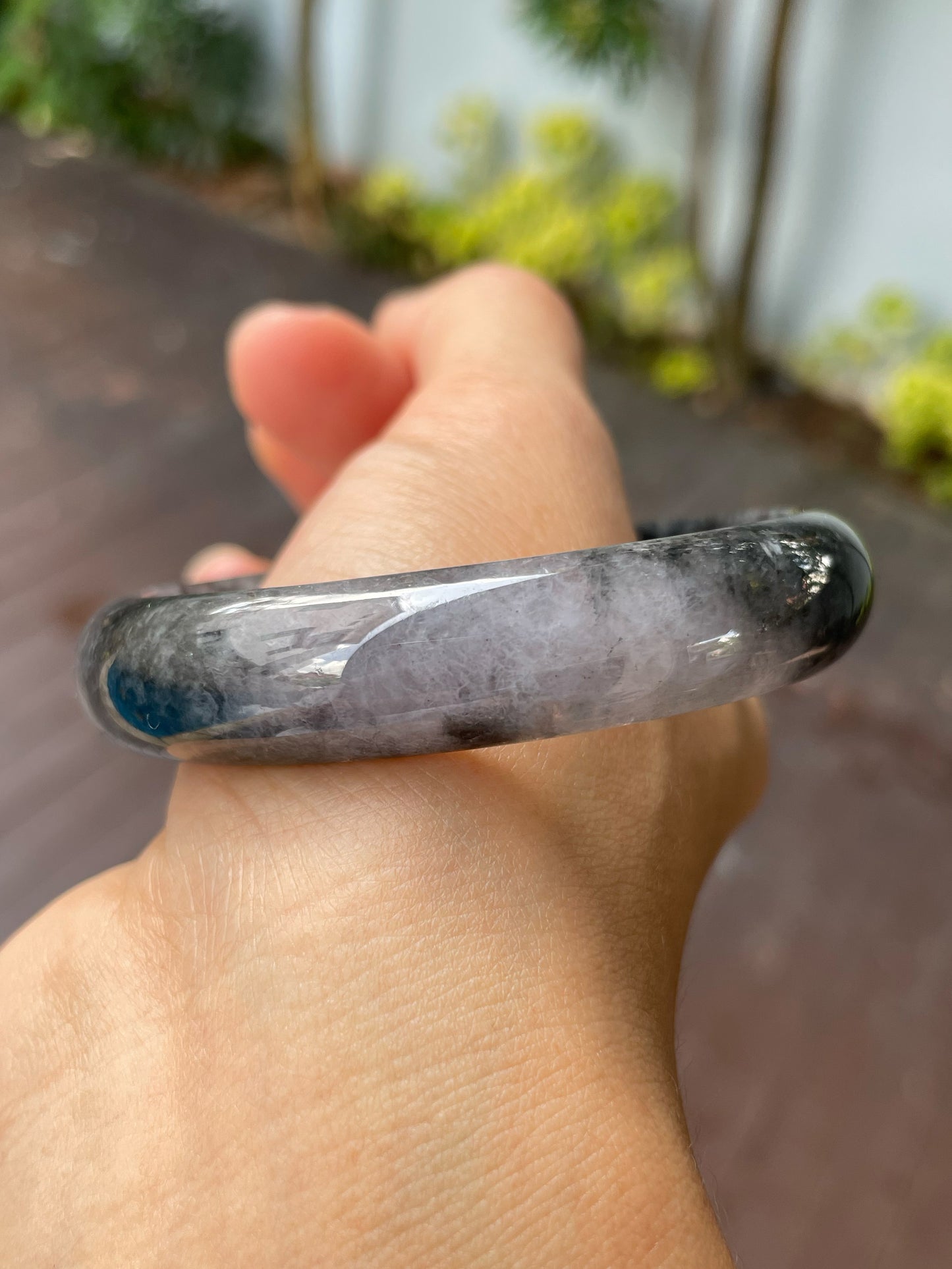 Black Jade Bangle | 58mm (NJBA041)