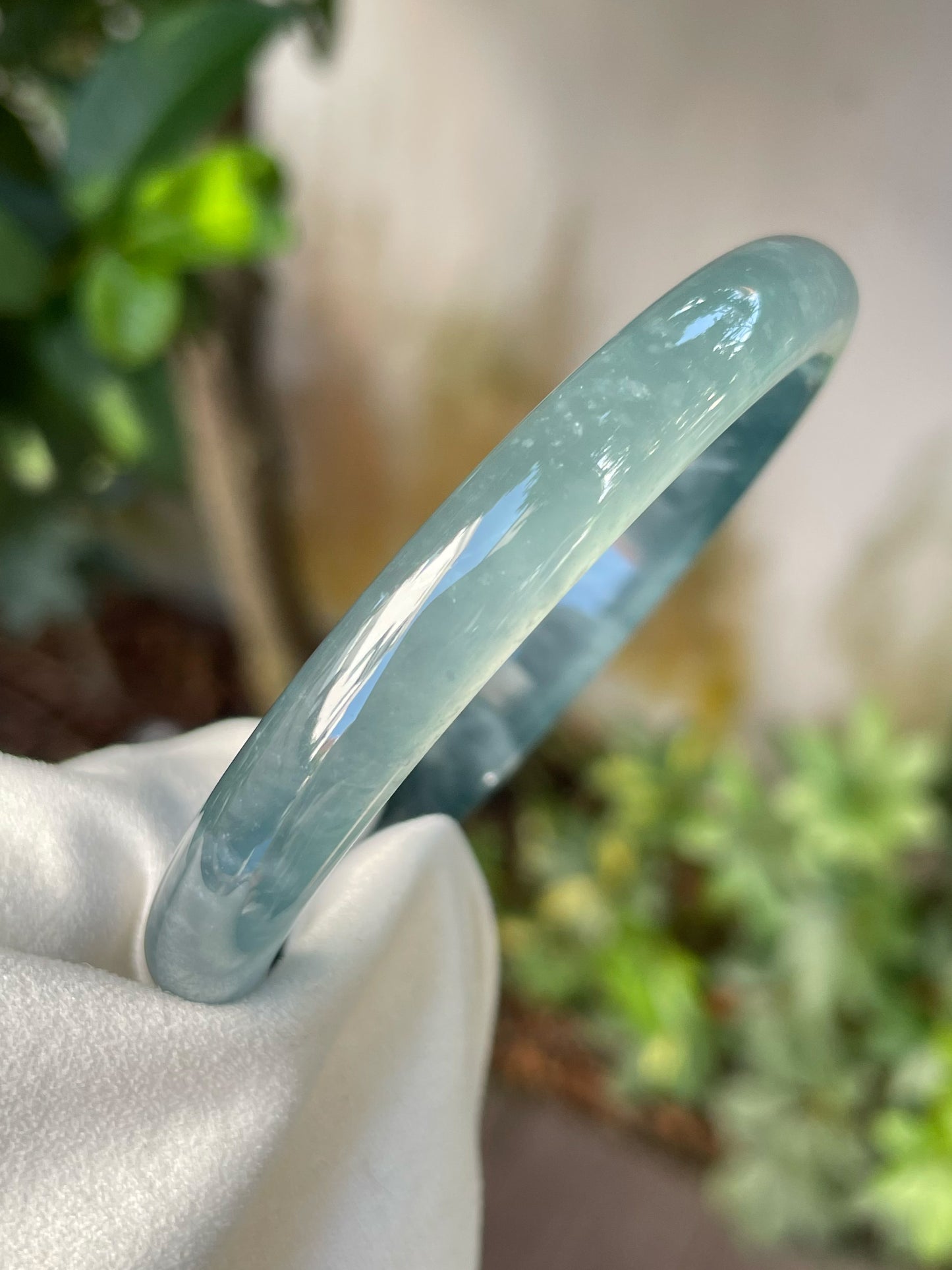 Blue Jade Bangle | 58mm (NJBA130)