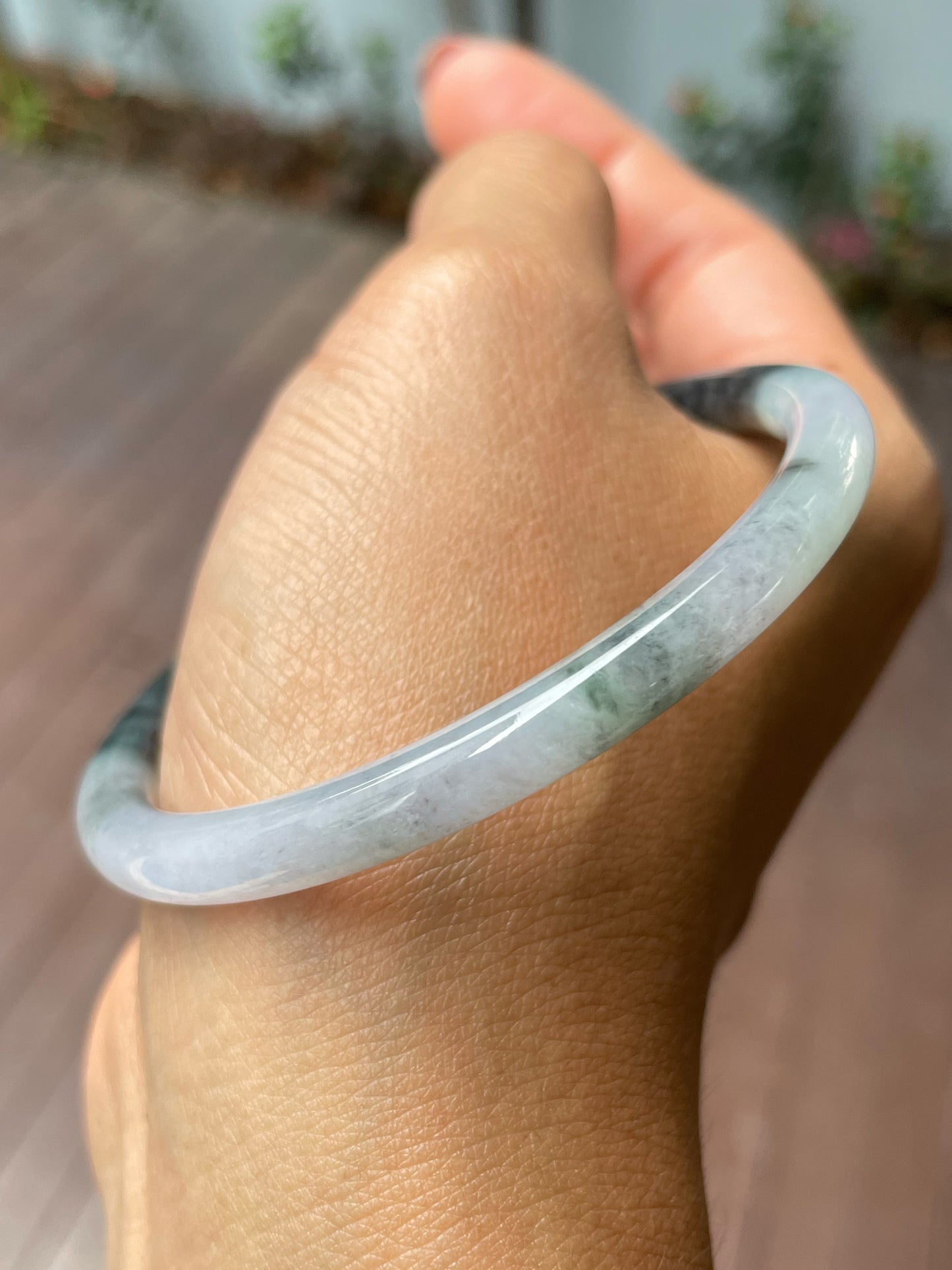 Black Jade Bangle | 56mm (NJBA140)