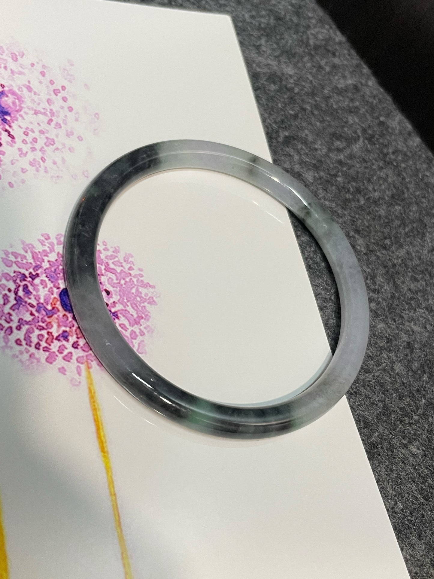 Black Jade Bangle | 56mm (NJBA140)