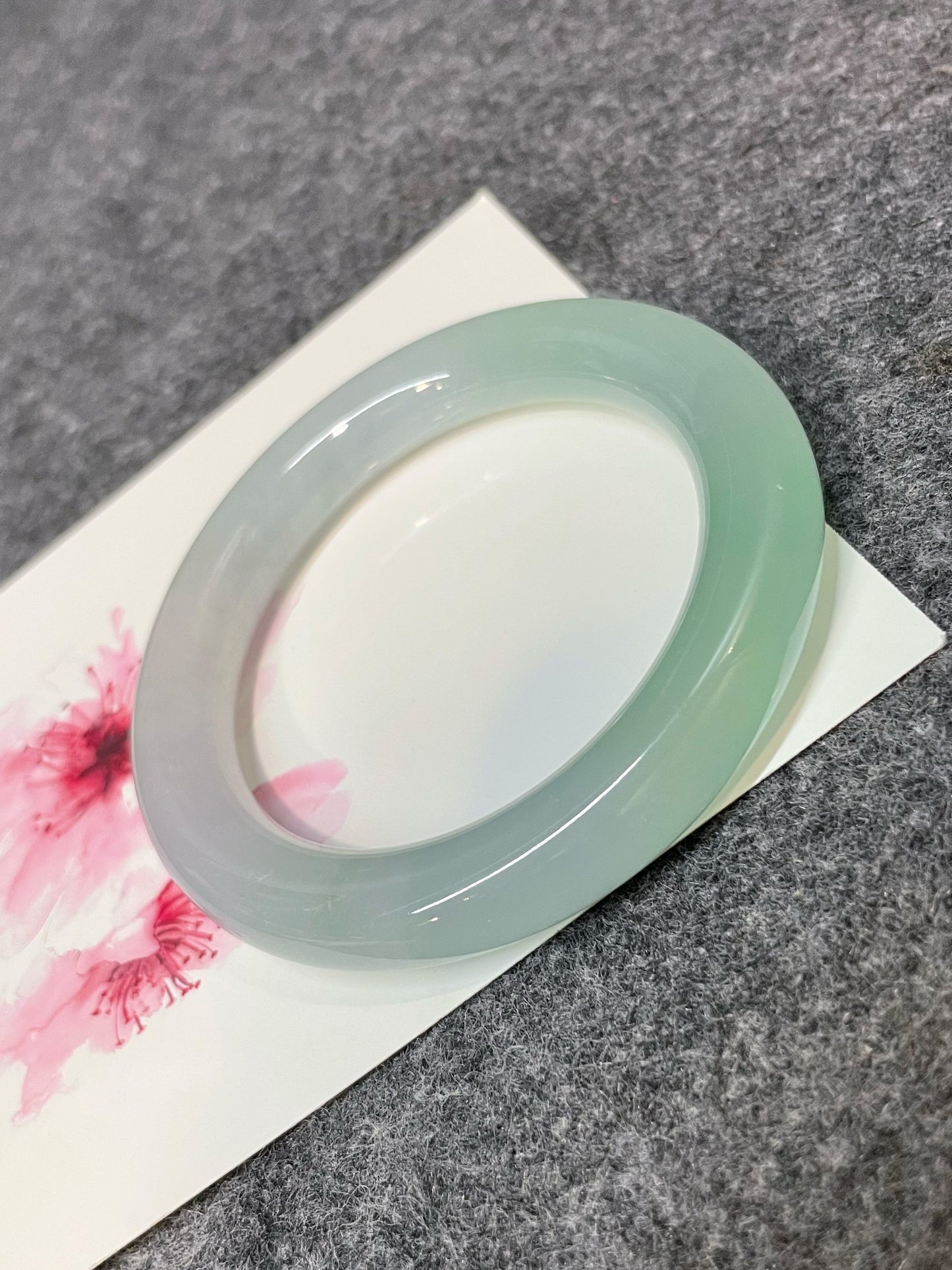 Light Green Jade Bangle | 56mm (NJBA156)
