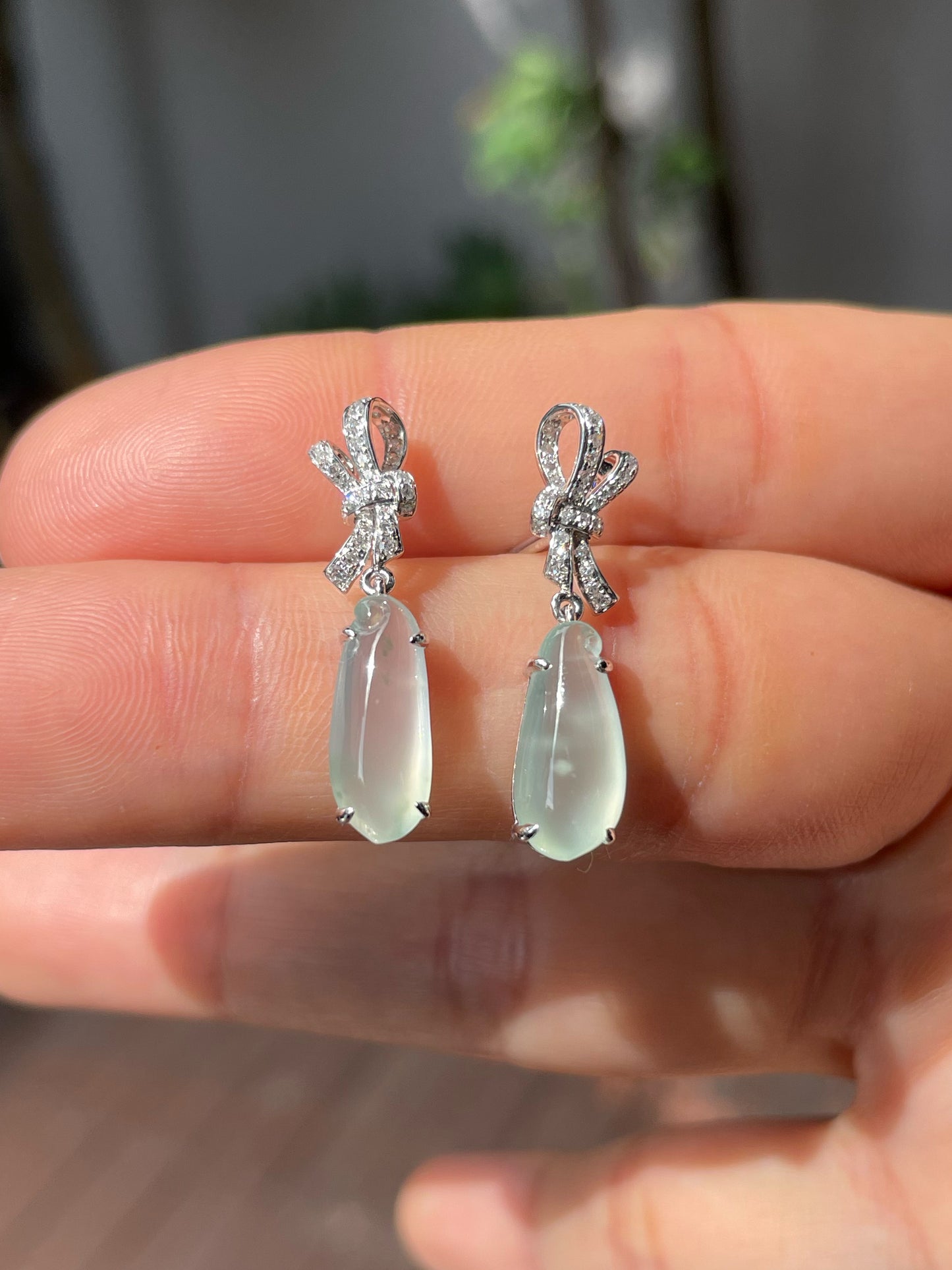 Icy Jade Earrings / Pendants (NJE146)