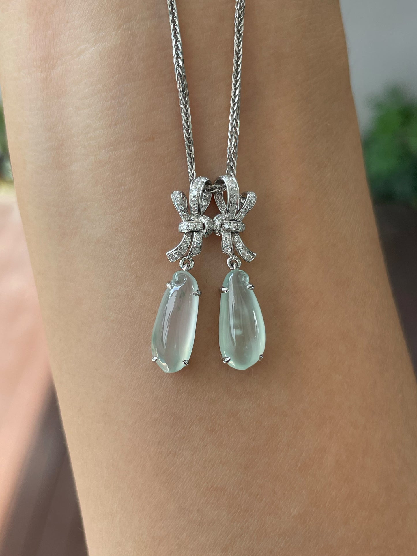 Icy Jade Earrings / Pendants (NJE146)