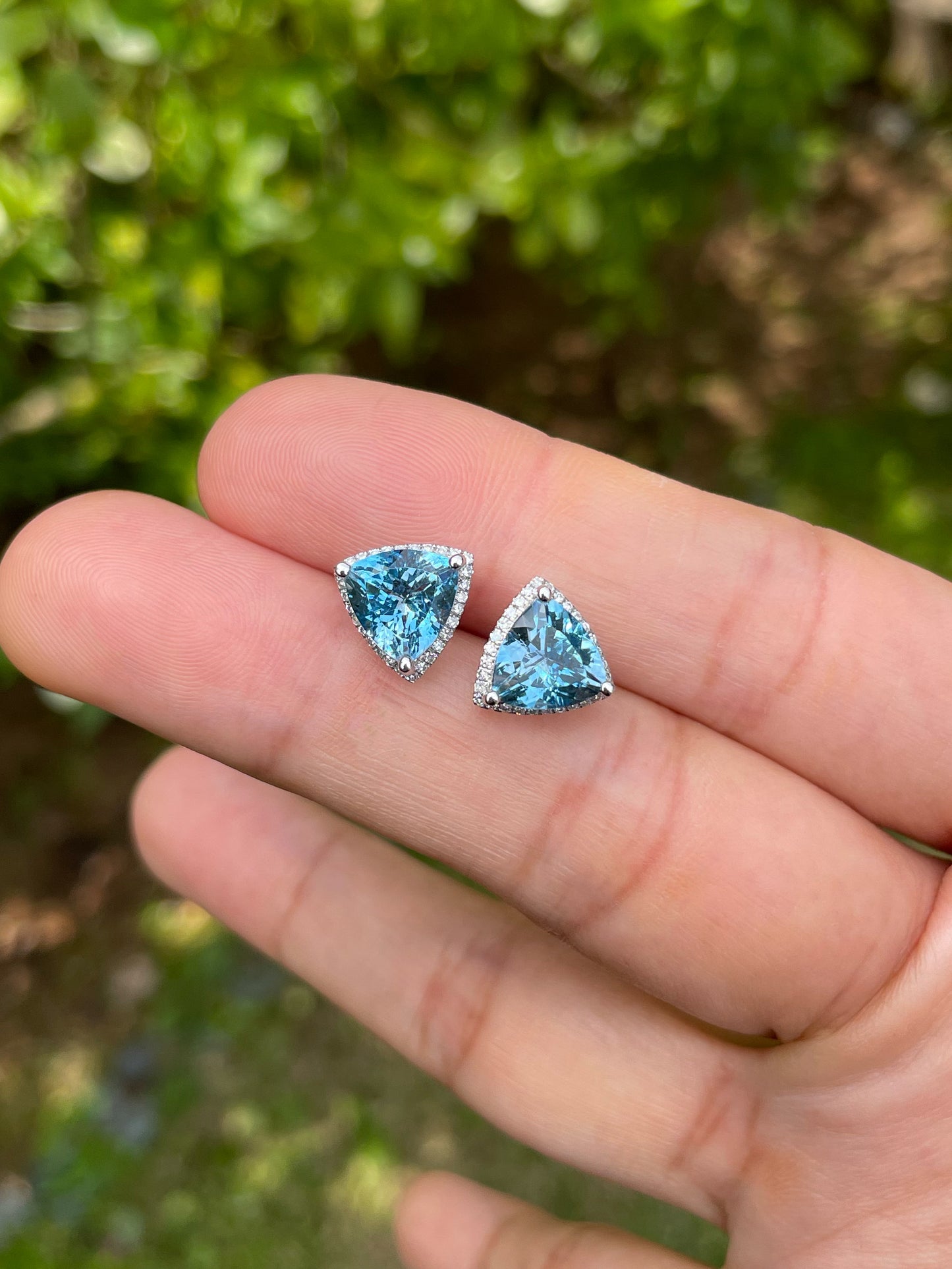 Aquamarine Earrings - 3.55CT (NJE154)