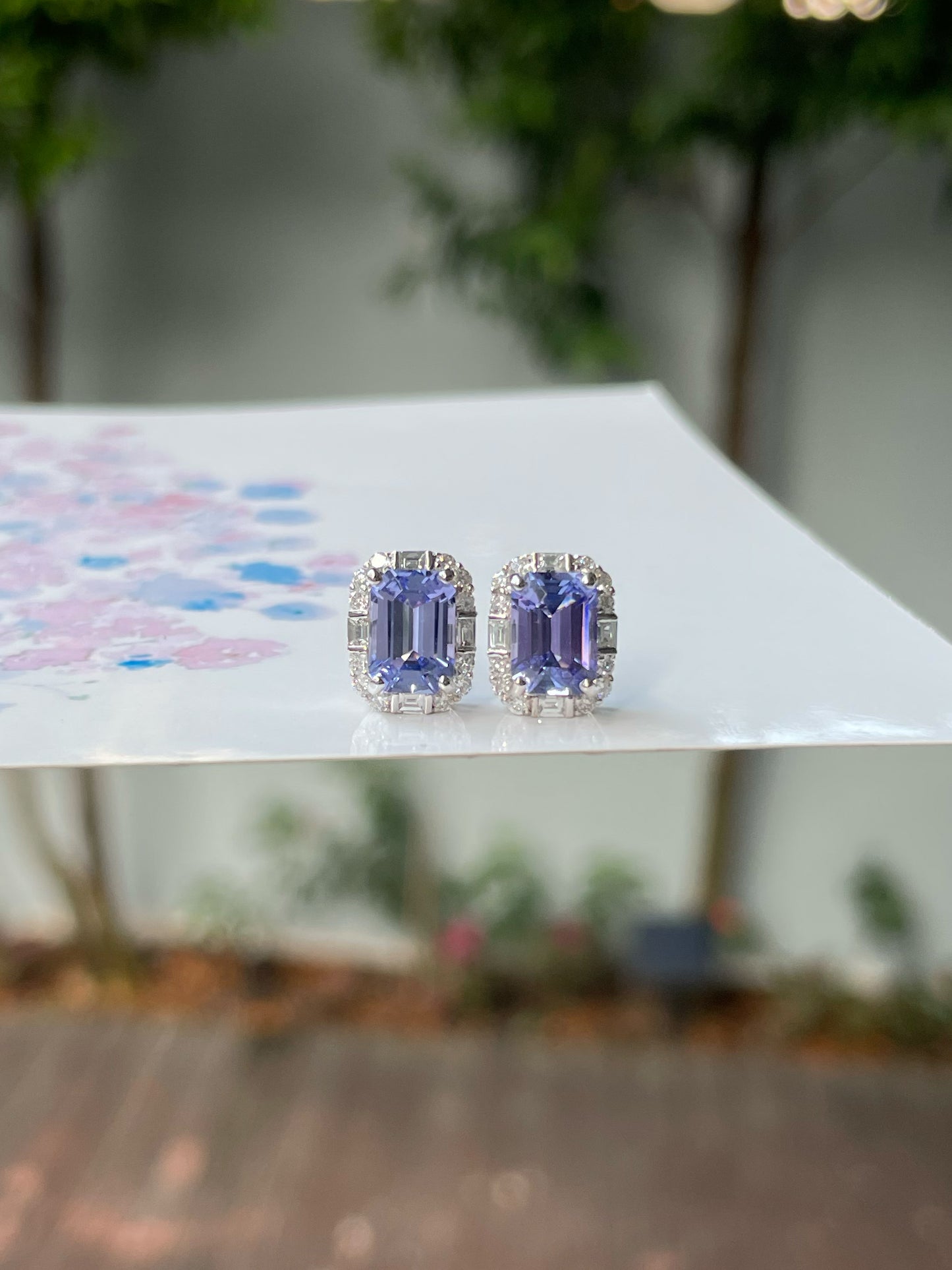 Tanzanite Earrings - 2.35CTS (NJE182)