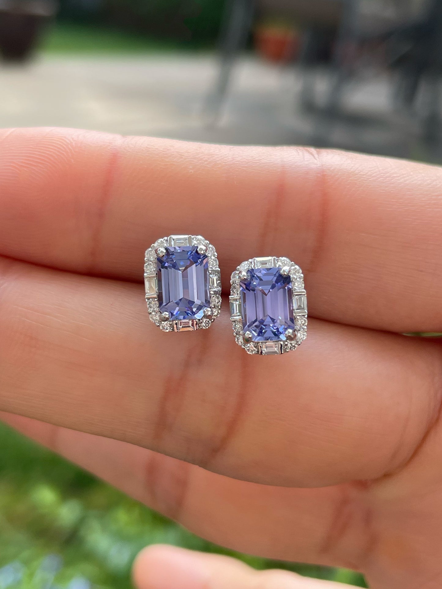 Tanzanite Earrings - 2.35CTS (NJE182)