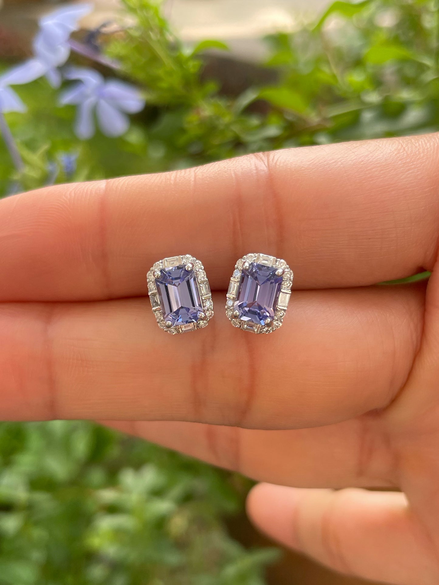 Tanzanite Earrings - 2.35CTS (NJE182)