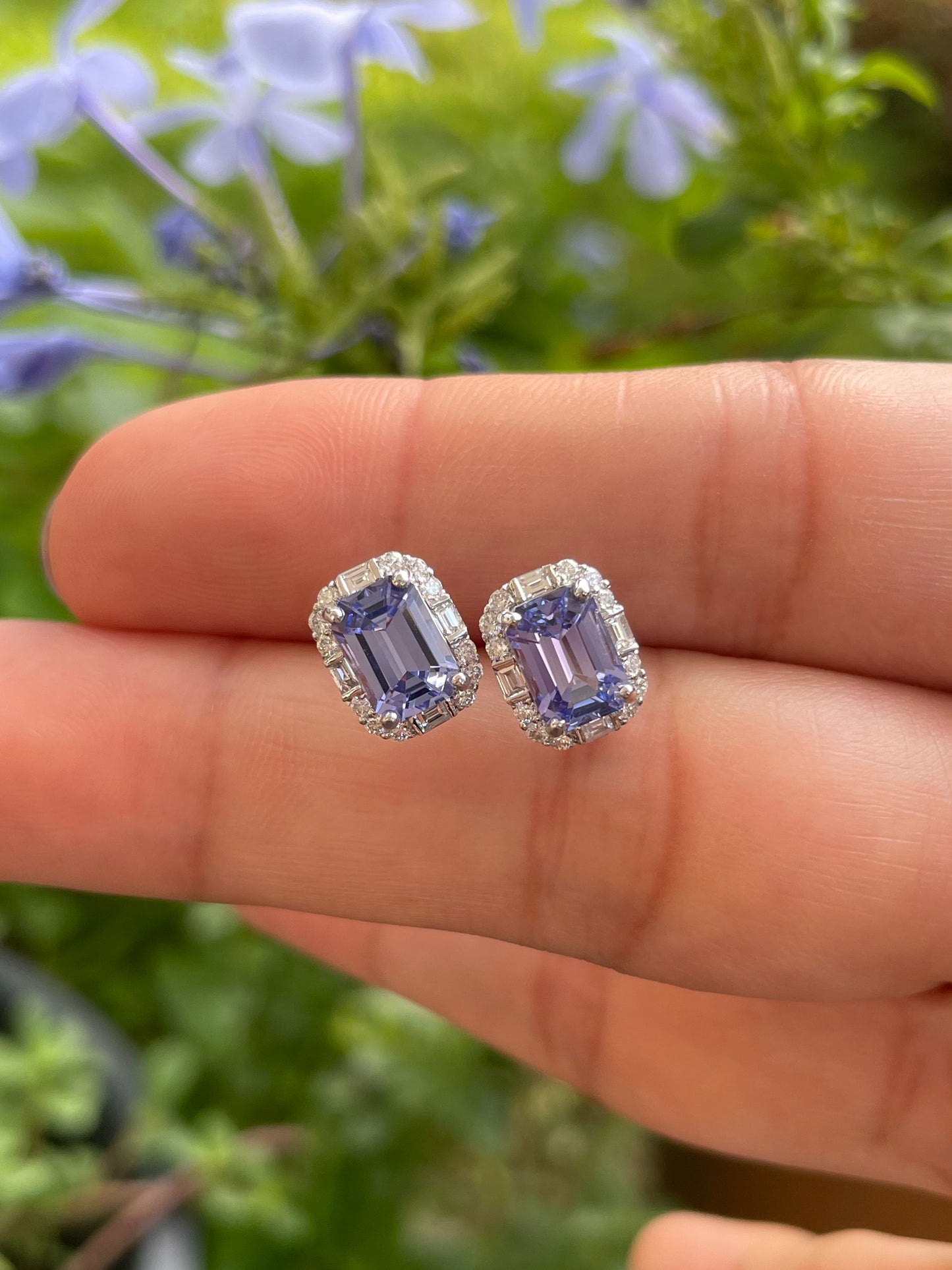 Tanzanite Earrings - 2.35CTS (NJE182)