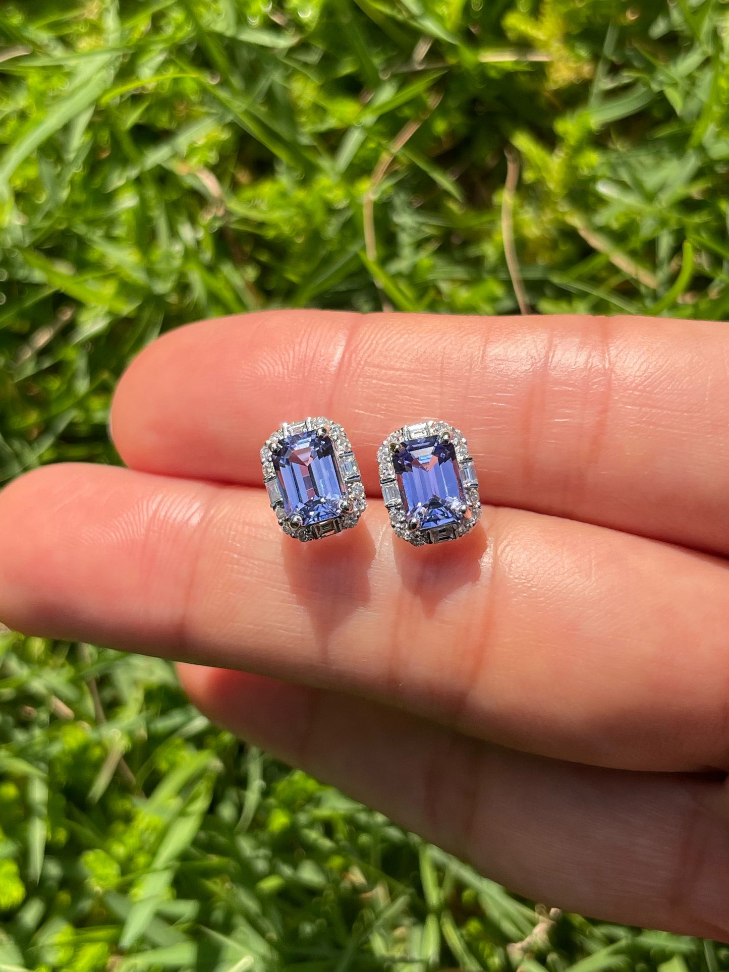 Tanzanite Earrings - 2.35CTS (NJE182)
