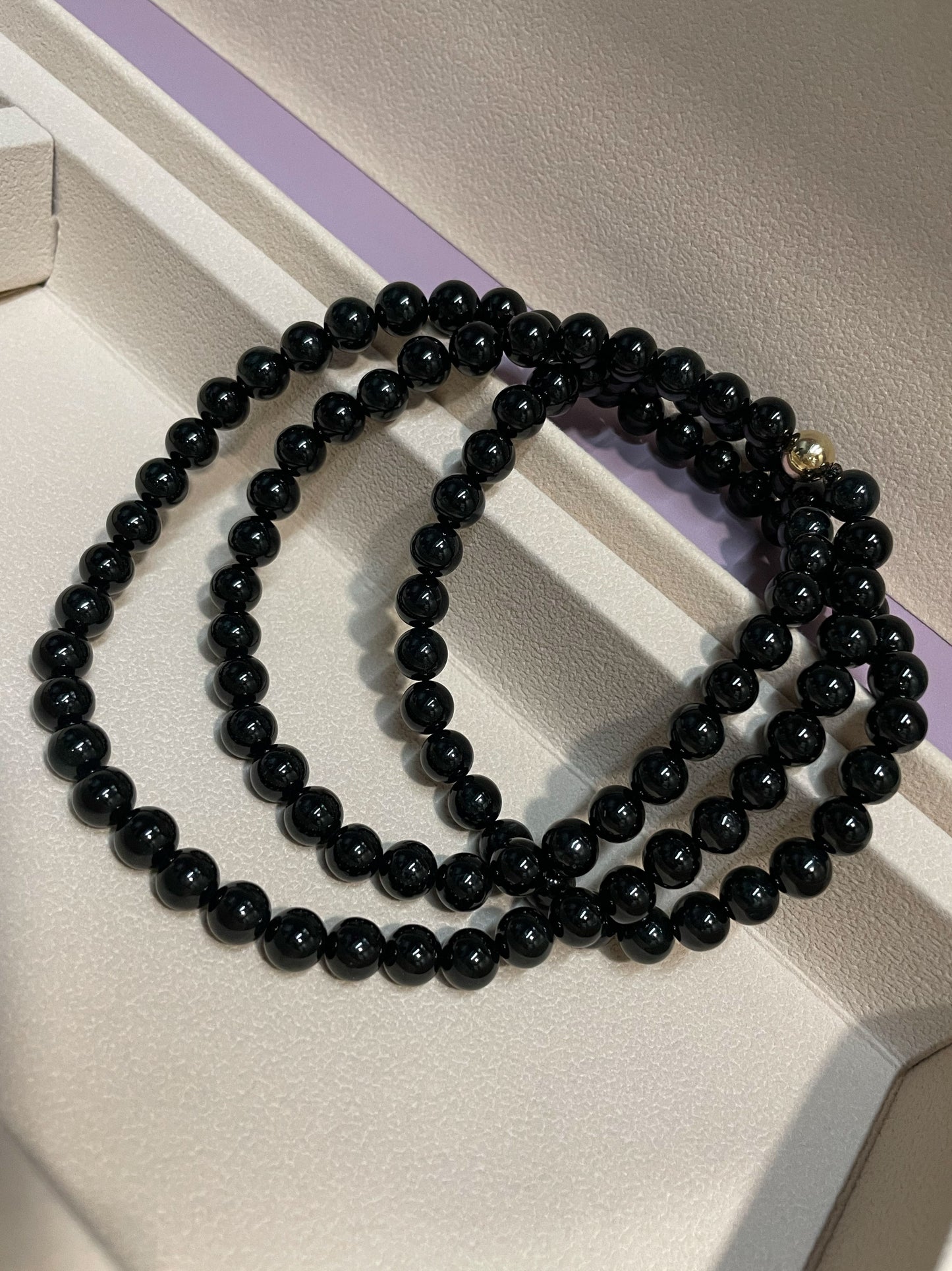Omphacite Jade Beads Necklace (NJN032)