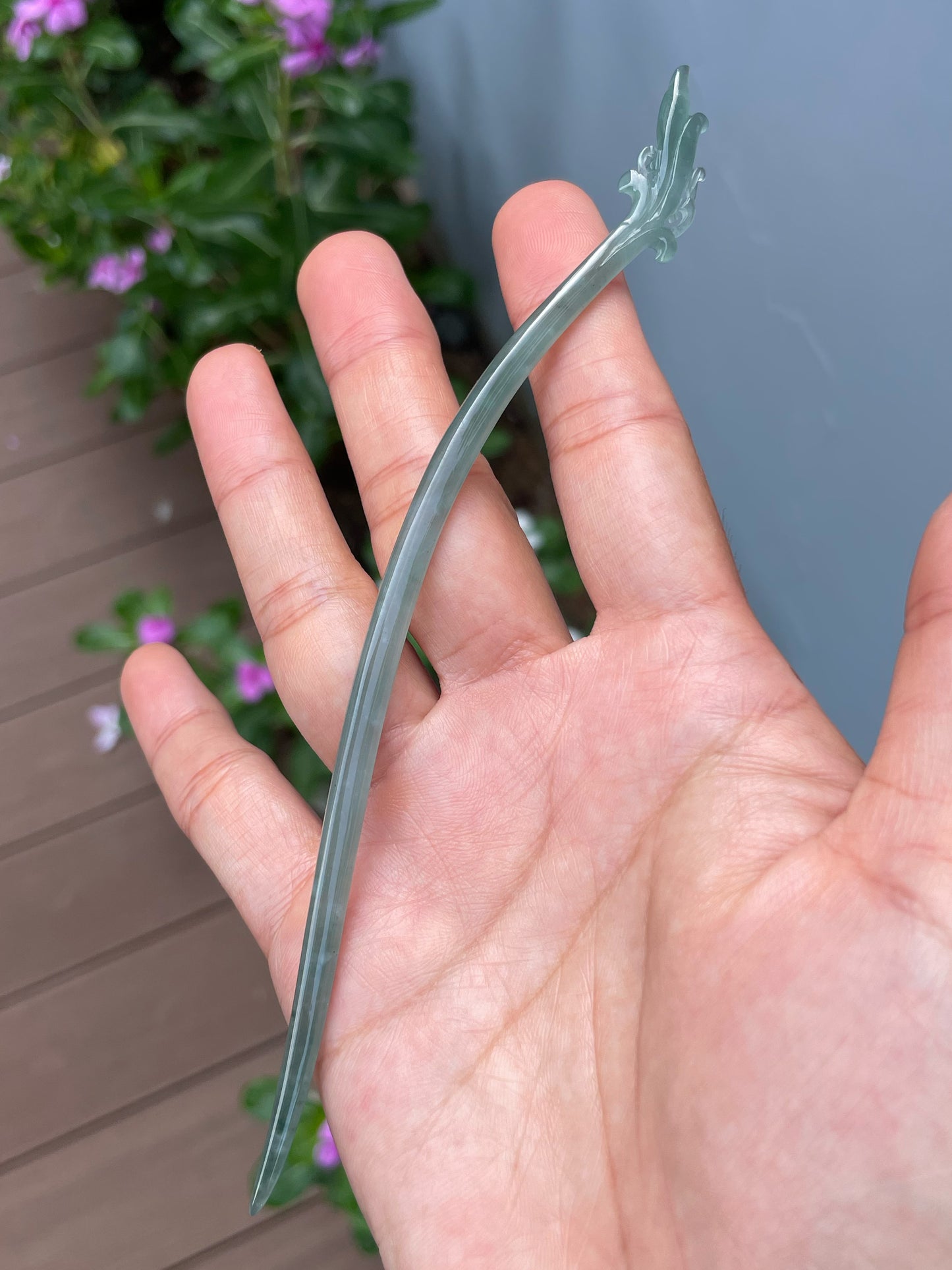Icy Blue Jade - Hair Stick (NJO006)