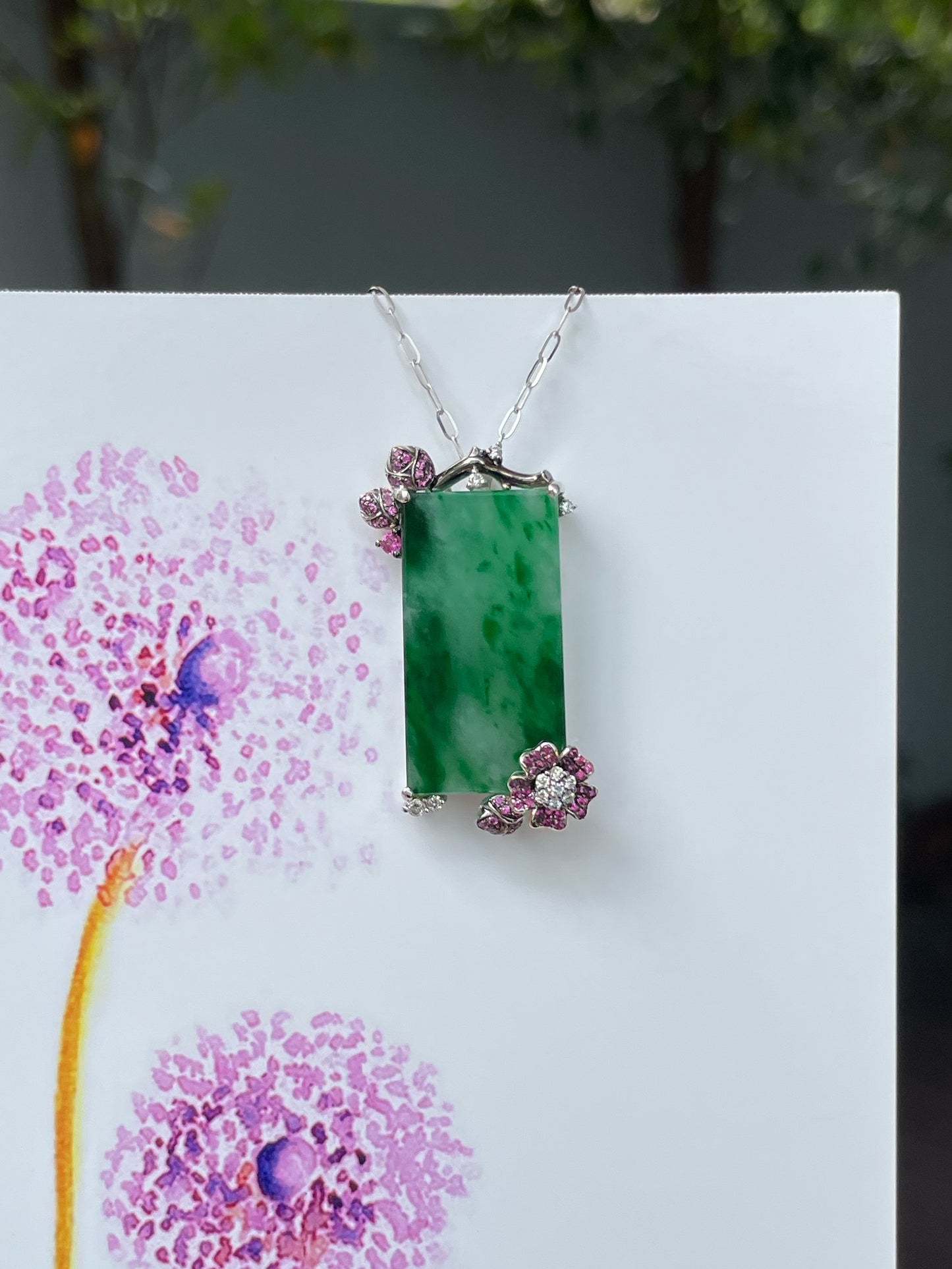 Green Jadeite Pendant (NJP045)