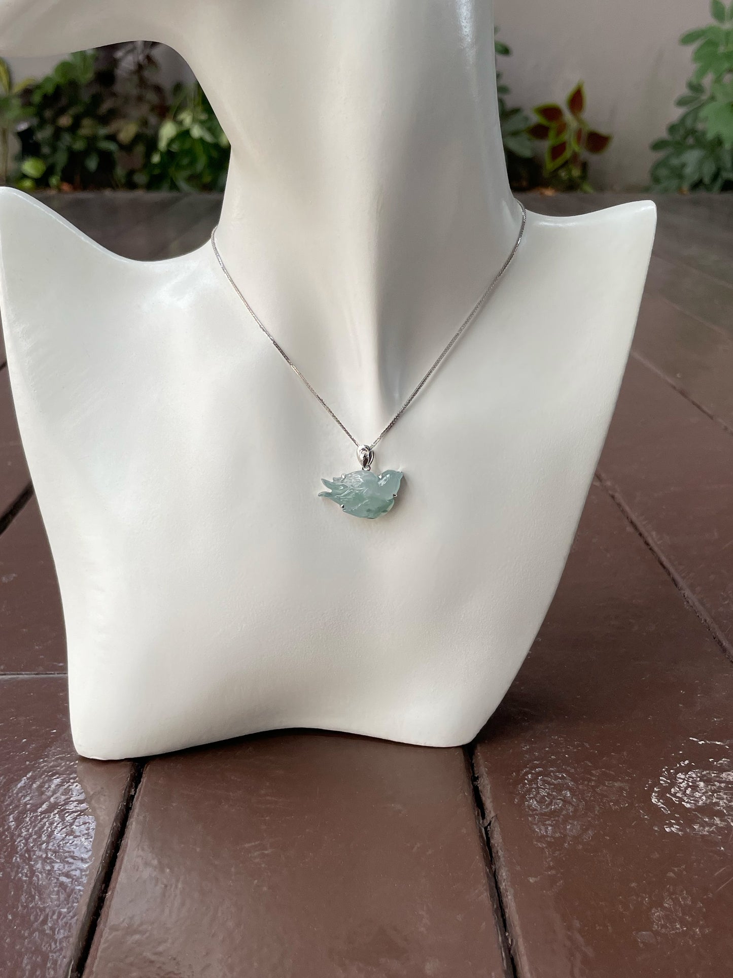 Icy Jade Pendant - Swallow (NJP062)