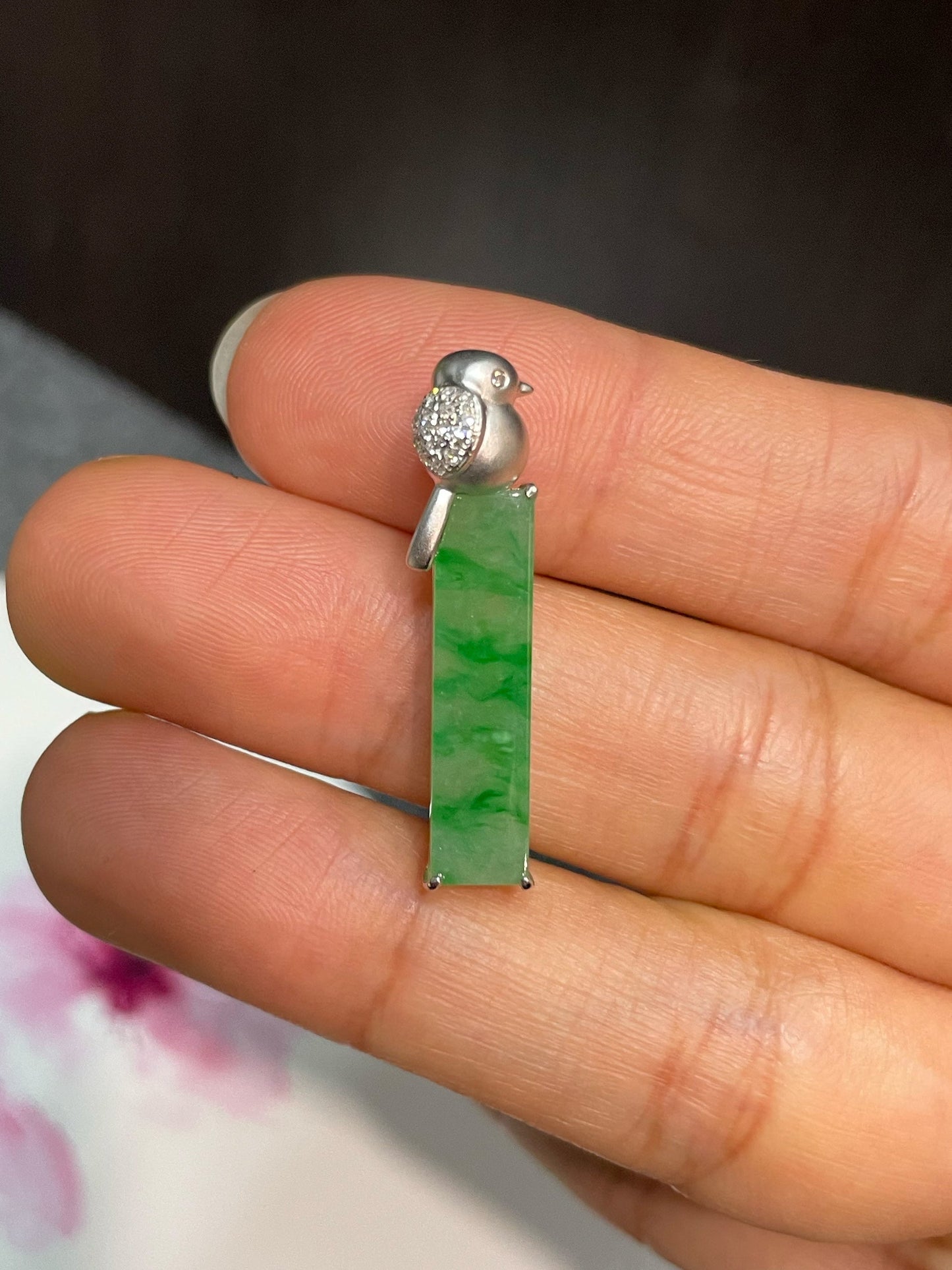 Green Jadeite Pendant (NJP065)