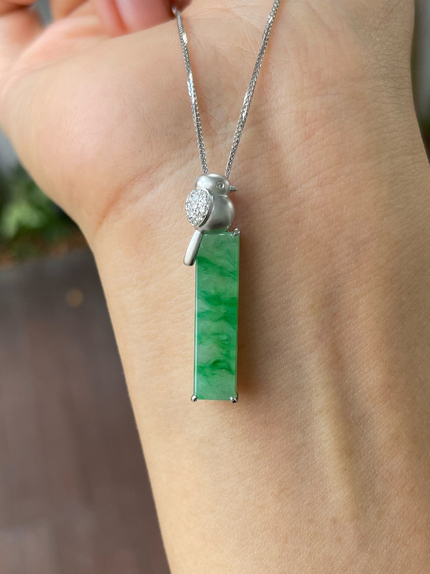 Green Jadeite Pendant (NJP065)