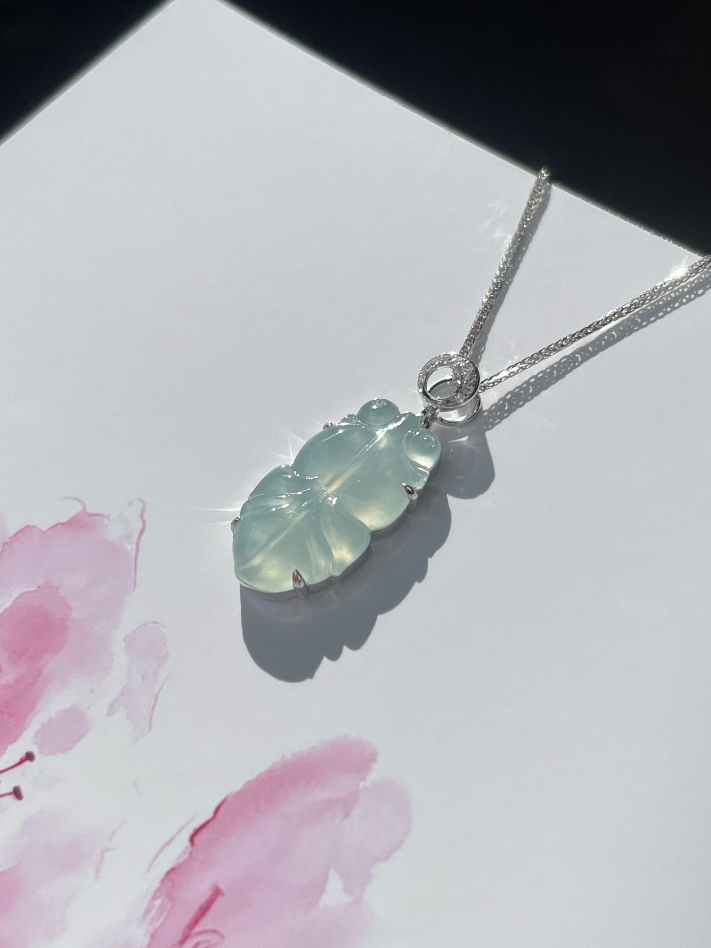 Icy Goldfish Jade Pendant (NJP079)