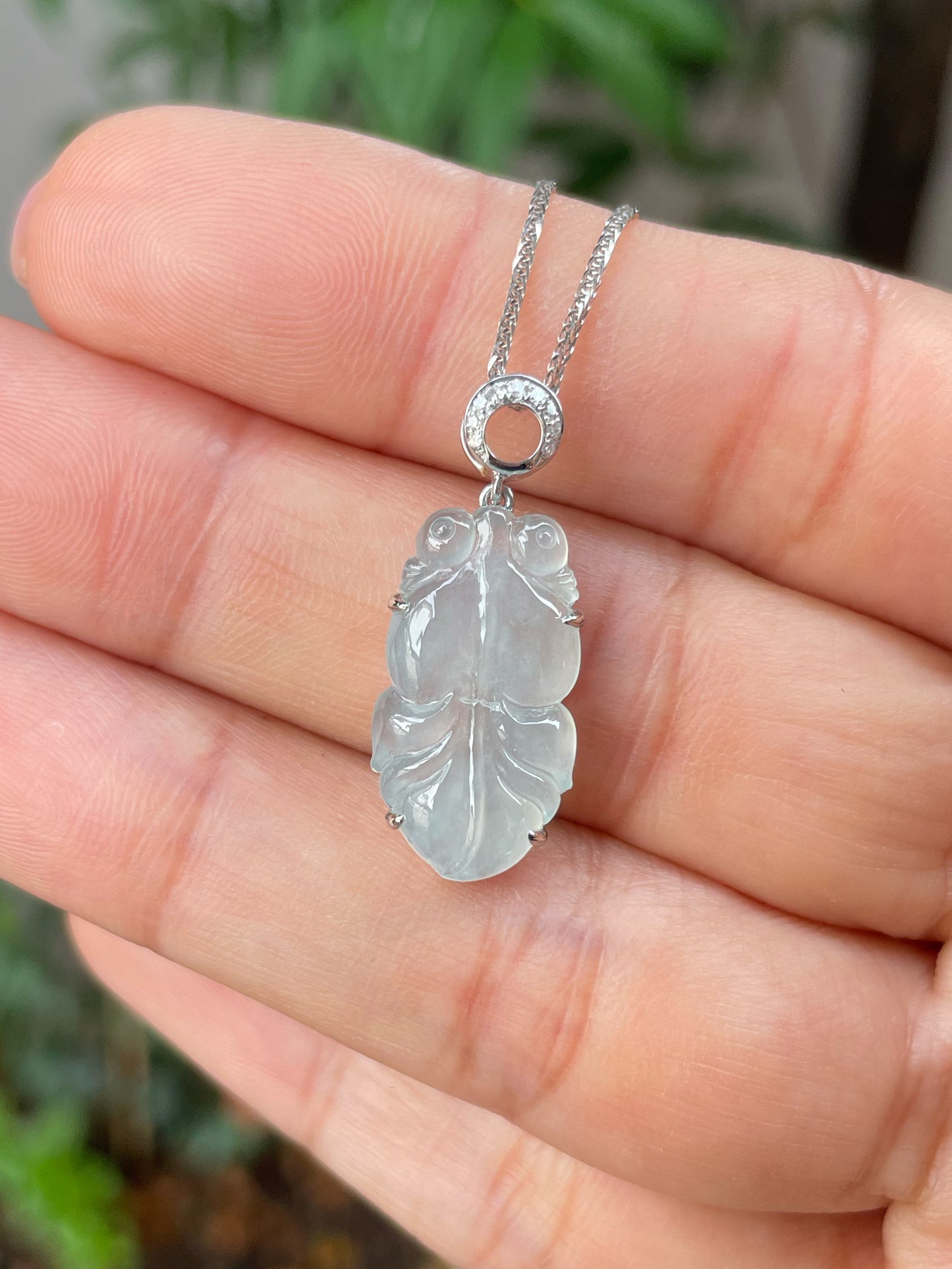 Icy Goldfish Jade Pendant (NJP079)