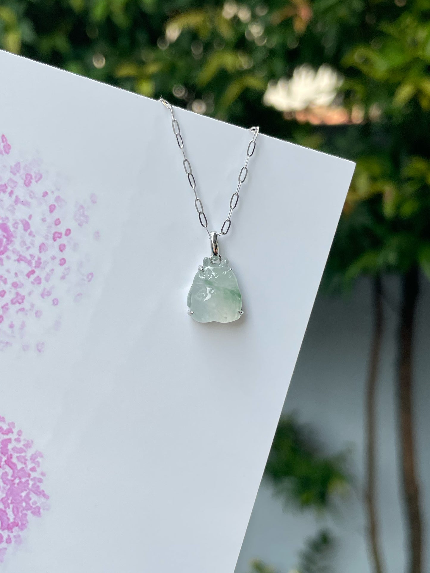 Icy Jade Pendant - Totoro (NJP099)