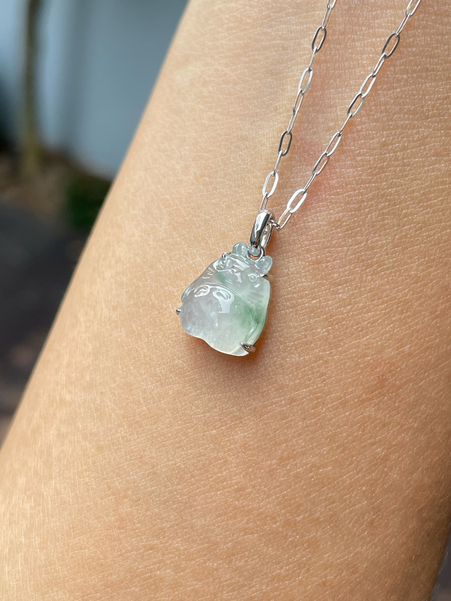 Icy Jade Pendant - Totoro (NJP099)