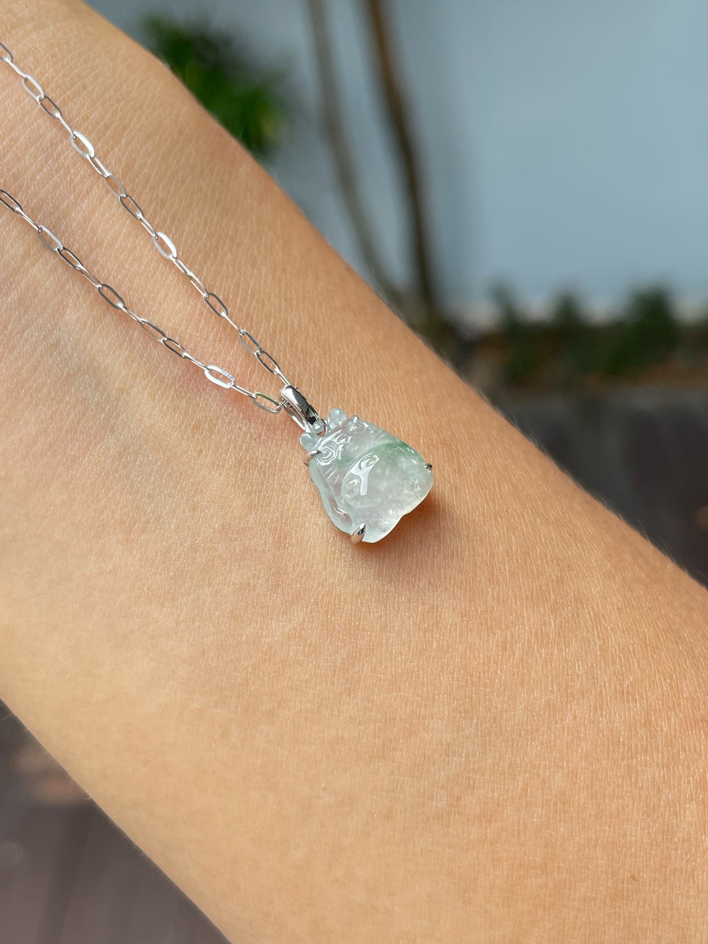 Icy Jade Pendant - Totoro (NJP099)