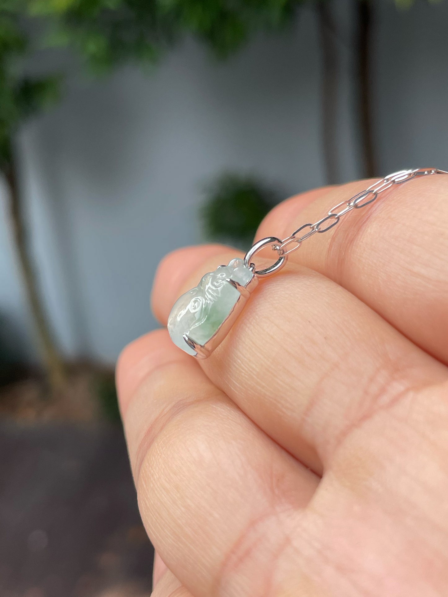 Icy Jade Pendant - Totoro (NJP099)