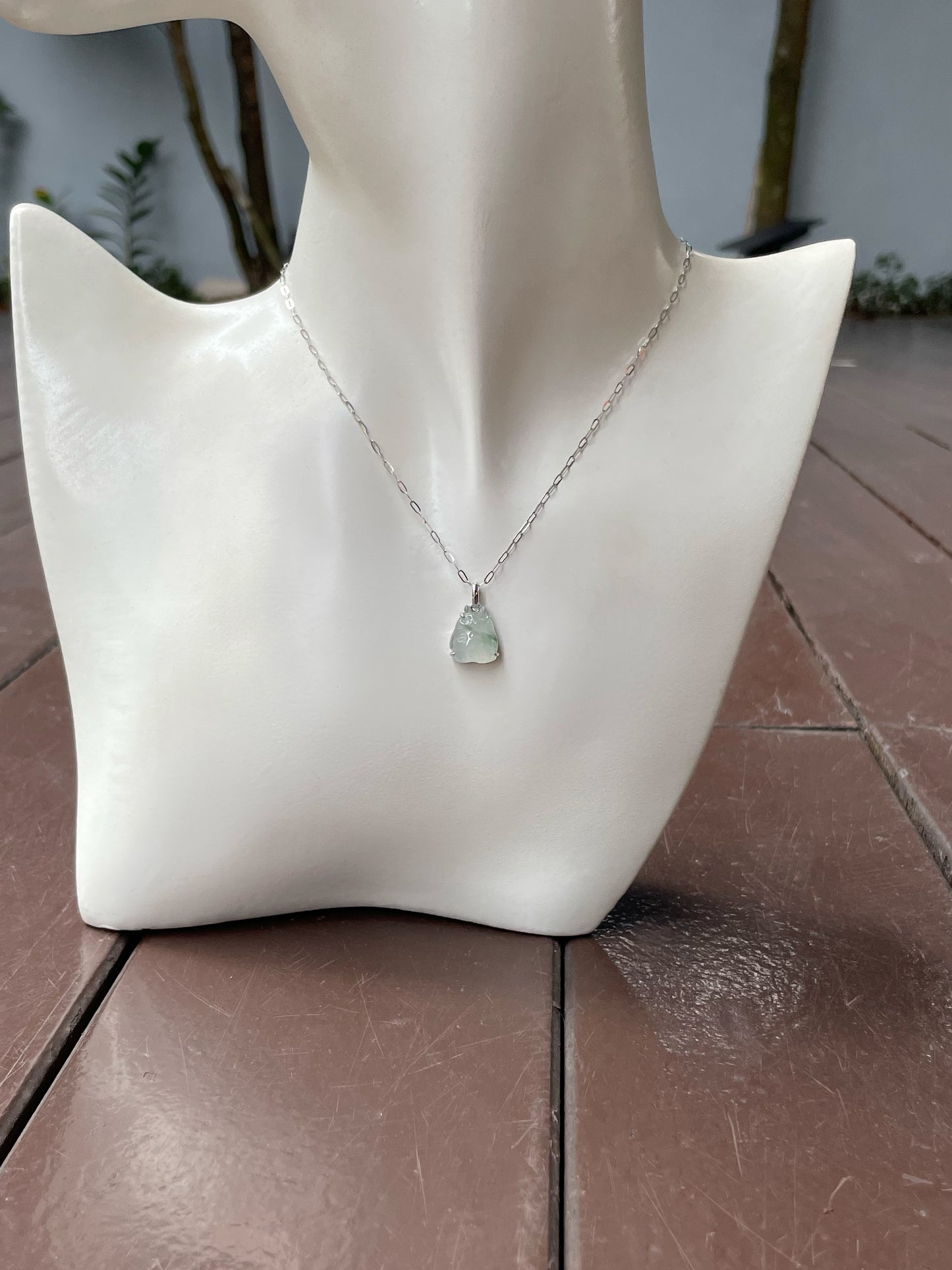 Icy Jade Pendant - Totoro (NJP099)