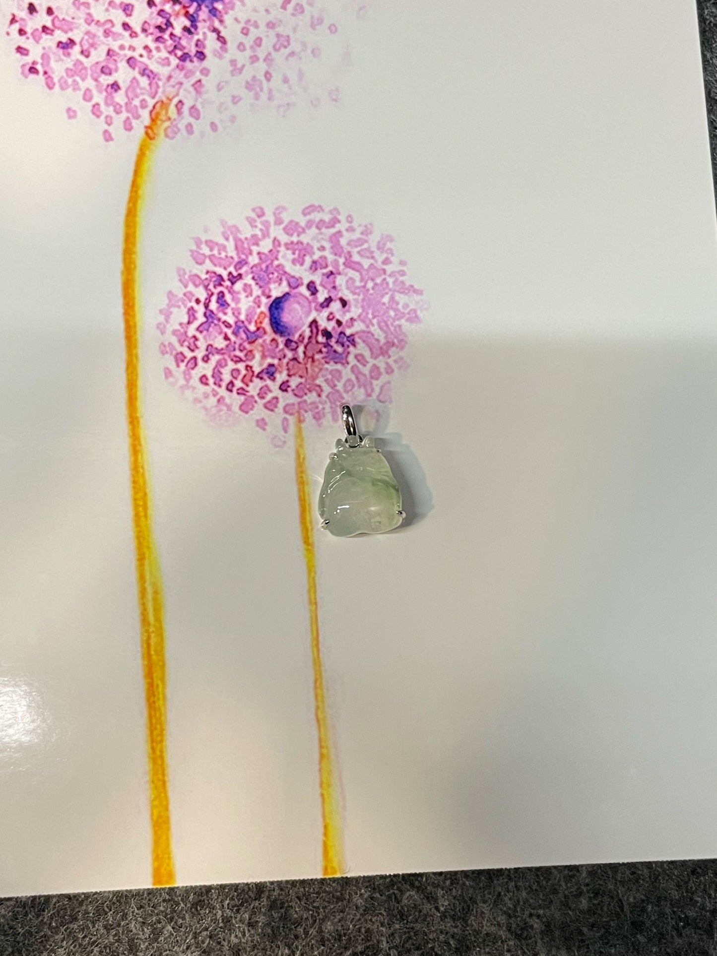 Icy Jade Pendant - Totoro (NJP099)