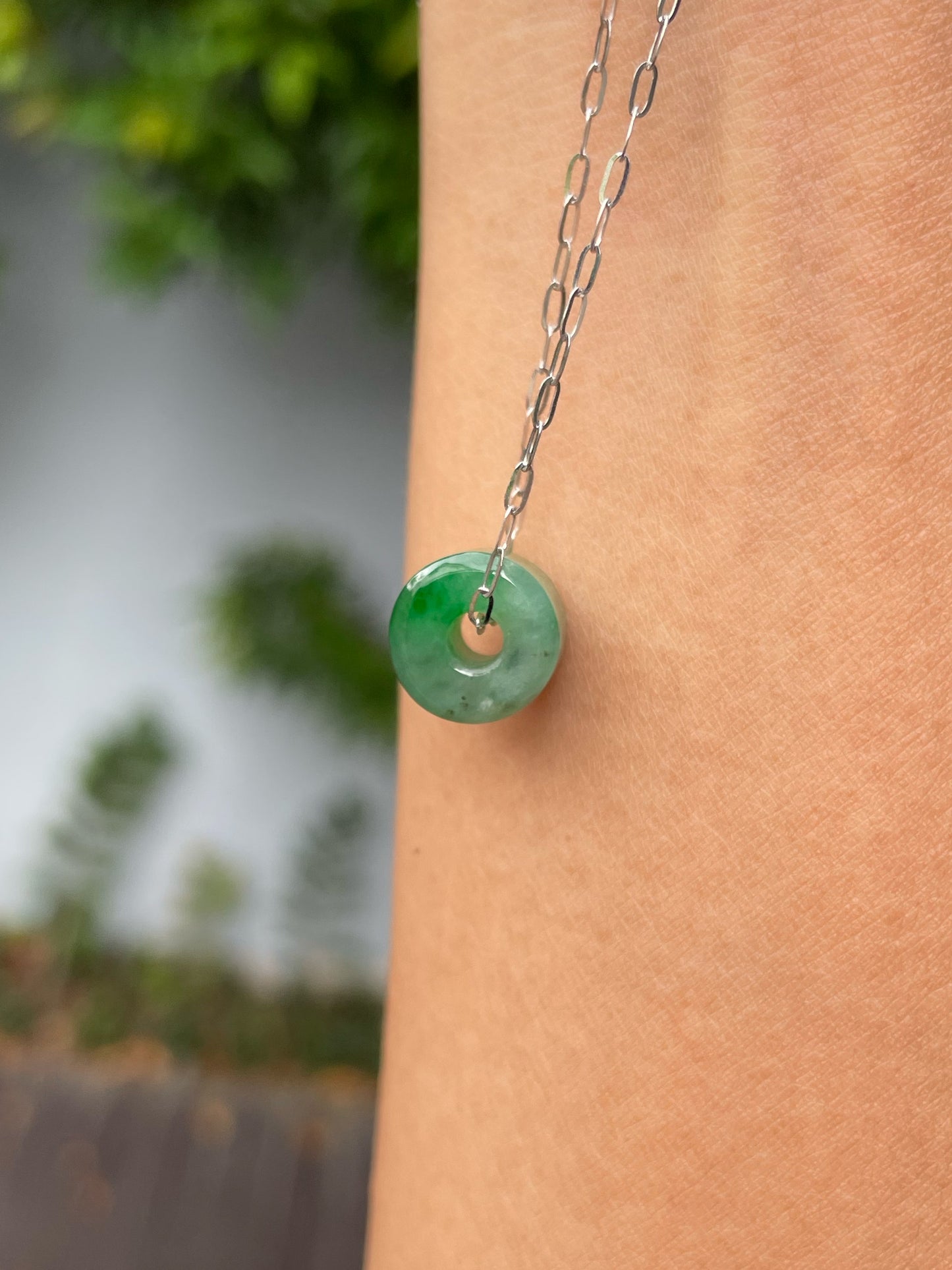 Green Jade Barrel Pendant - Lu Lu Tong 路路通 (NJP102)