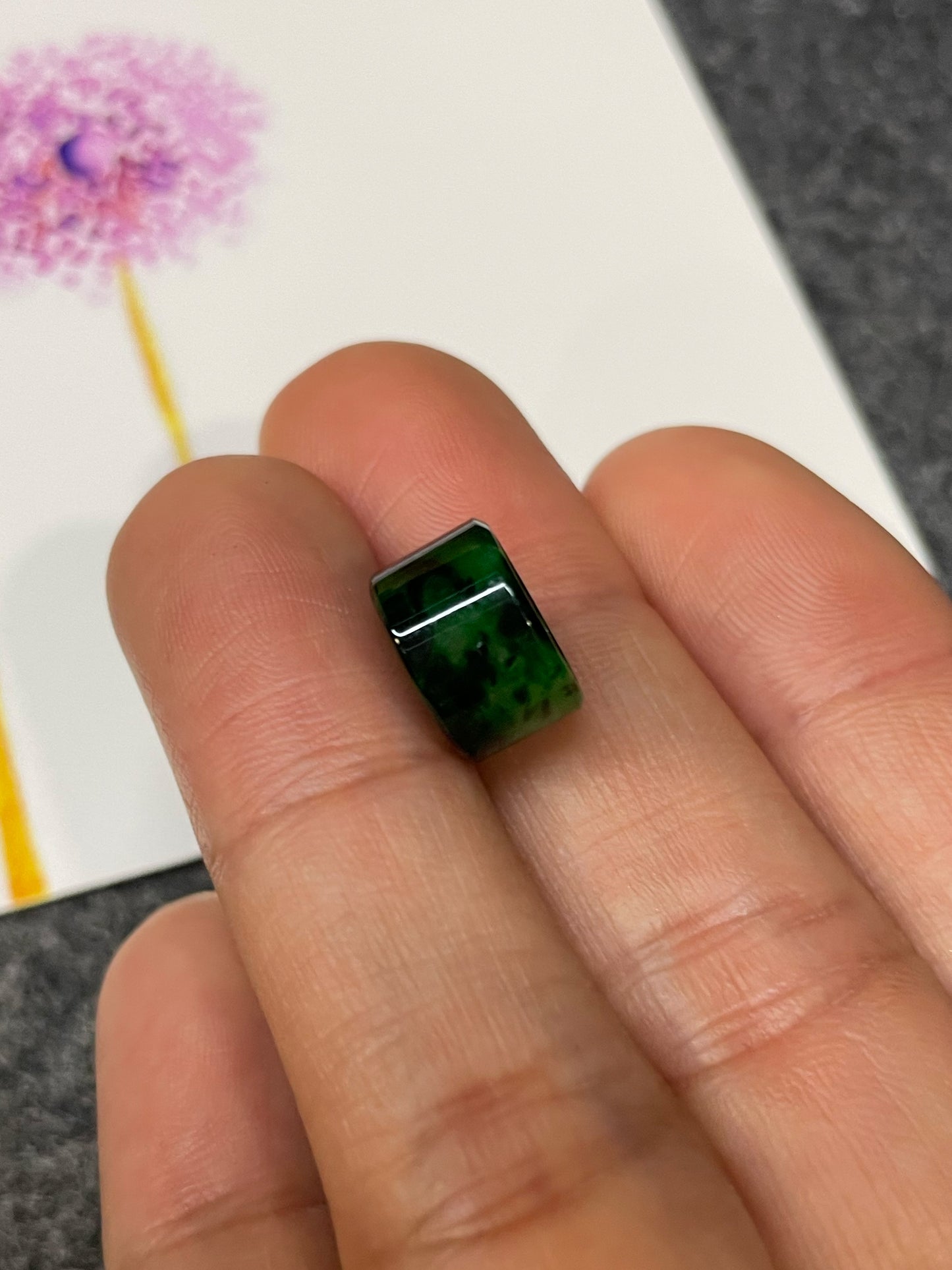 Green Jade Barrel Pendant - Lu Lu Tong 路路通 (NJP109)