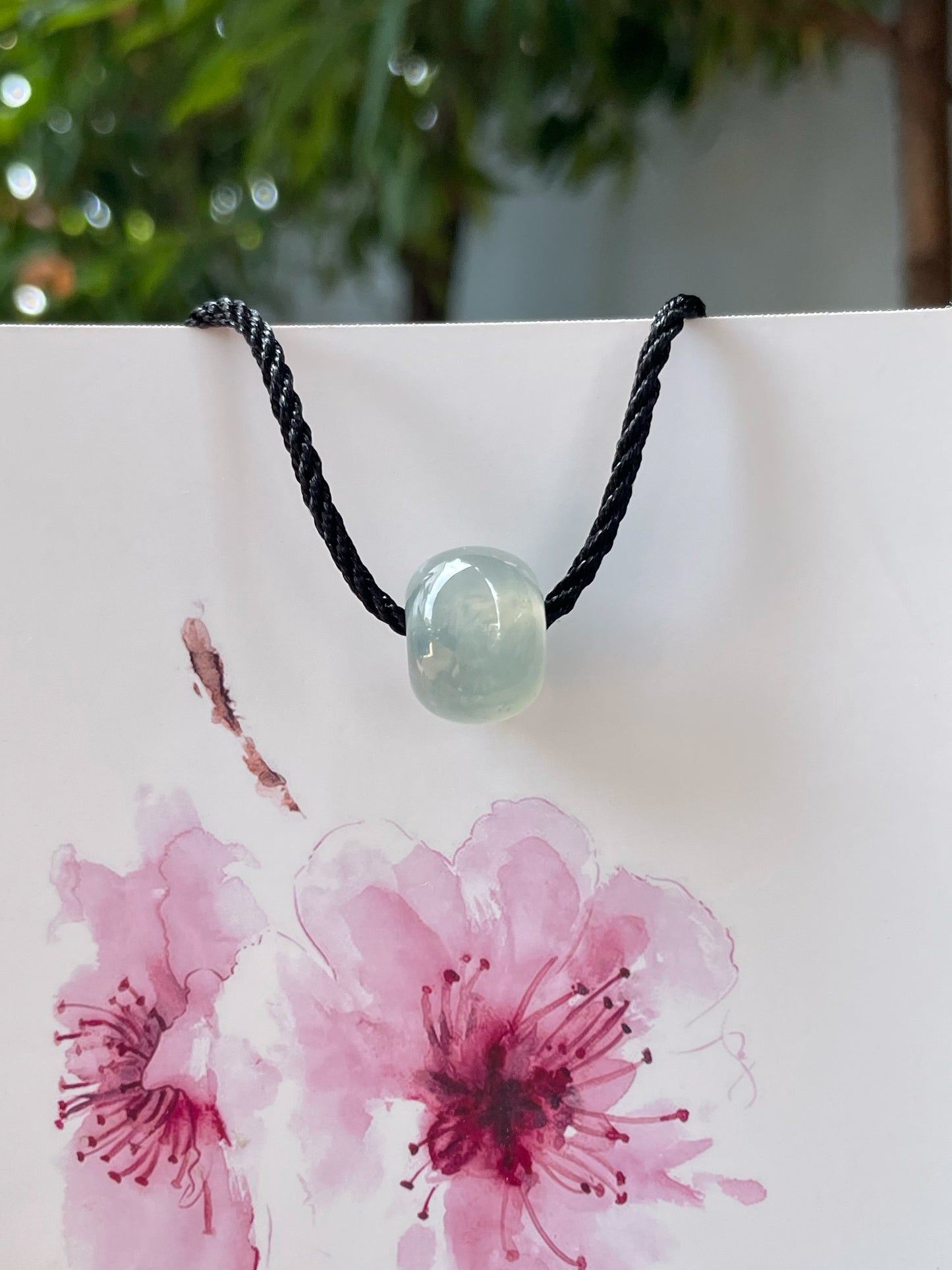 Icy Jade Barrel Pendant - Lu Lu Tong 路路通 (NJP111)