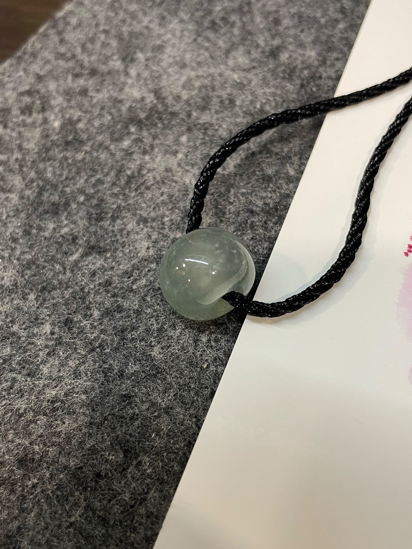 Icy Jade Barrel Pendant - Lu Lu Tong 路路通 (NJP111)