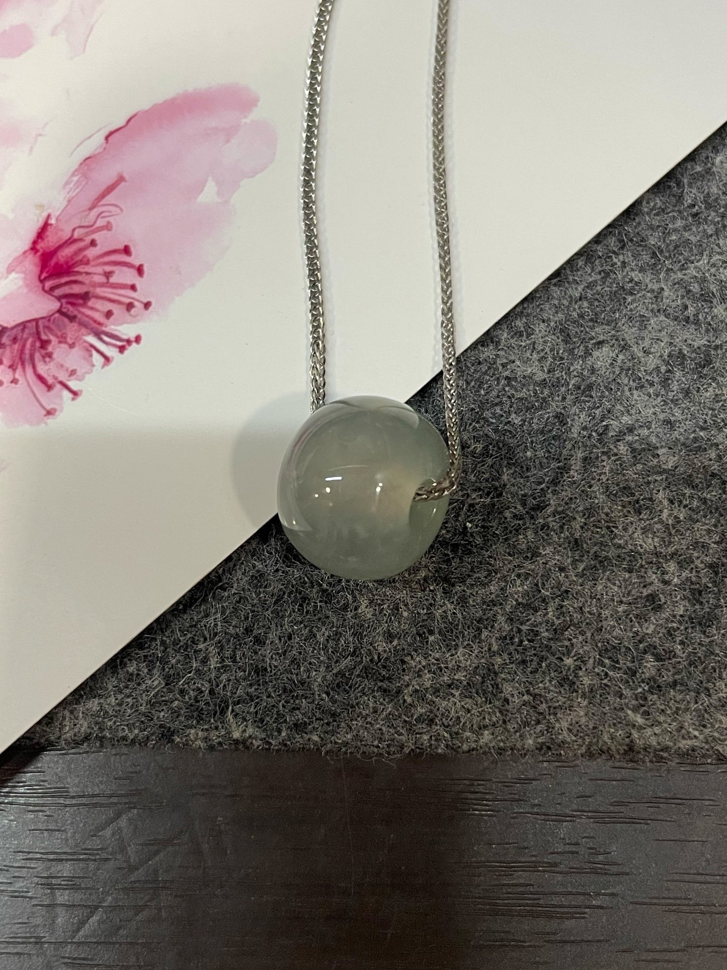 Icy Jade Barrel Pendant - Lu Lu Tong 路路通 (NJP111)