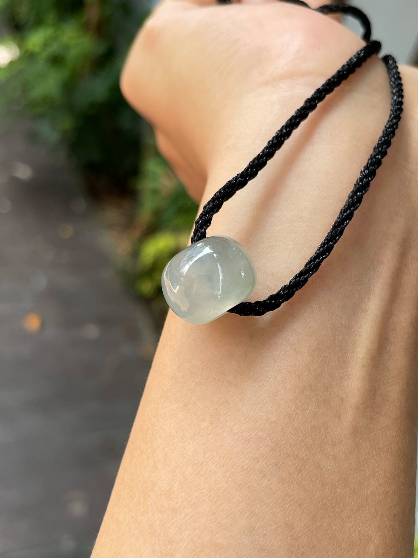 Icy Jade Barrel Pendant - Lu Lu Tong 路路通 (NJP111)