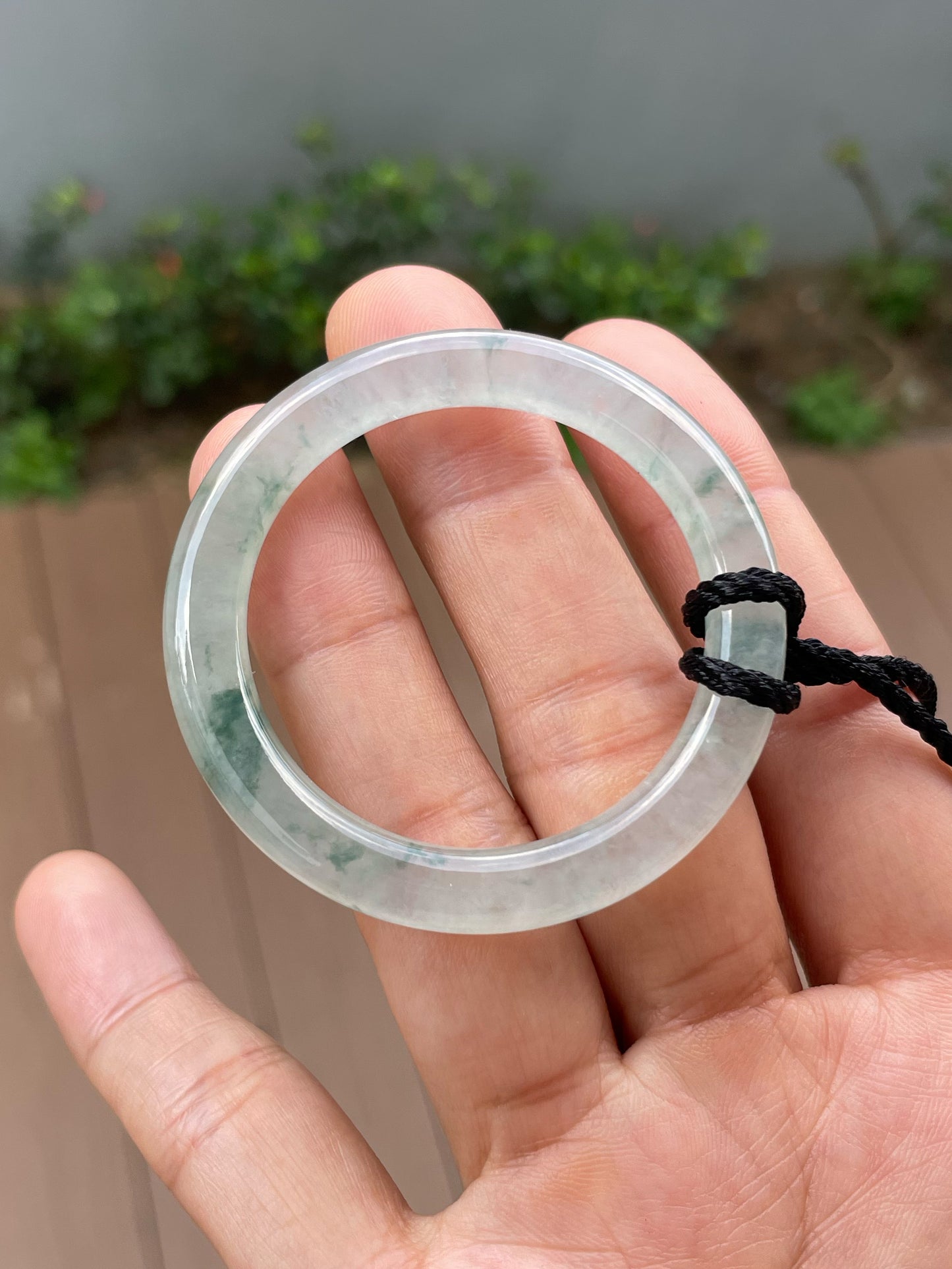 Icy Jadeite Pendant - Hoop (NJP178)