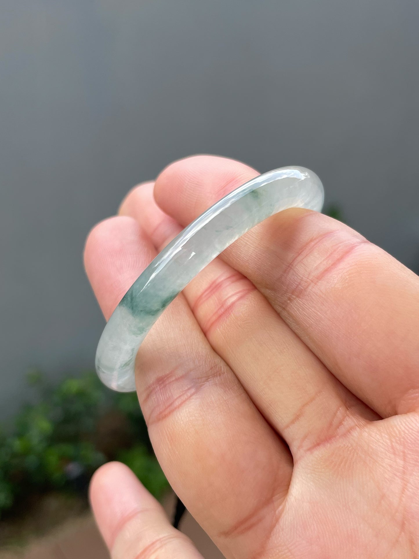 Icy Jadeite Pendant - Hoop (NJP178)