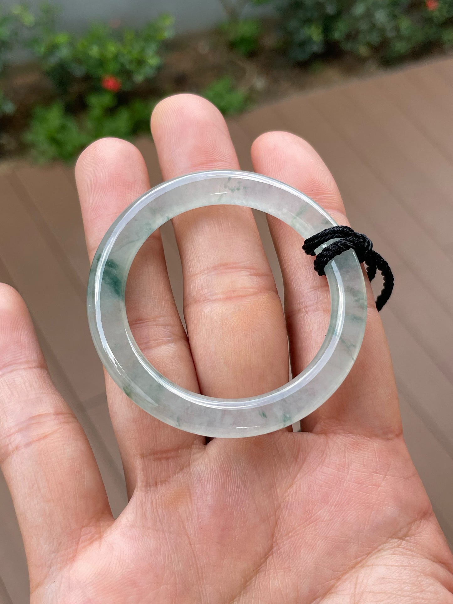 Icy Jadeite Pendant - Hoop (NJP178)