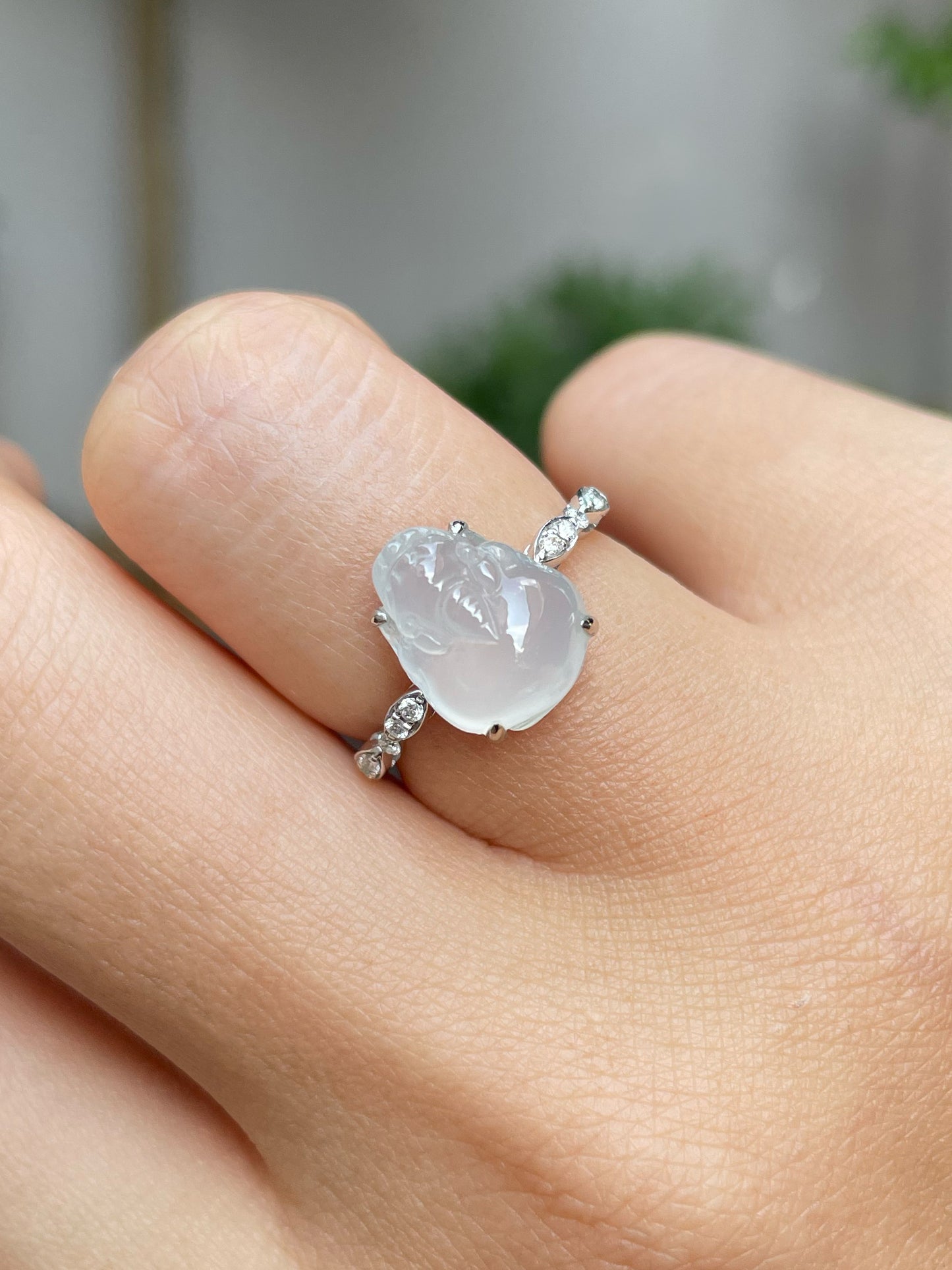 Icy Jade Ring - Golden Toad (NJR175)