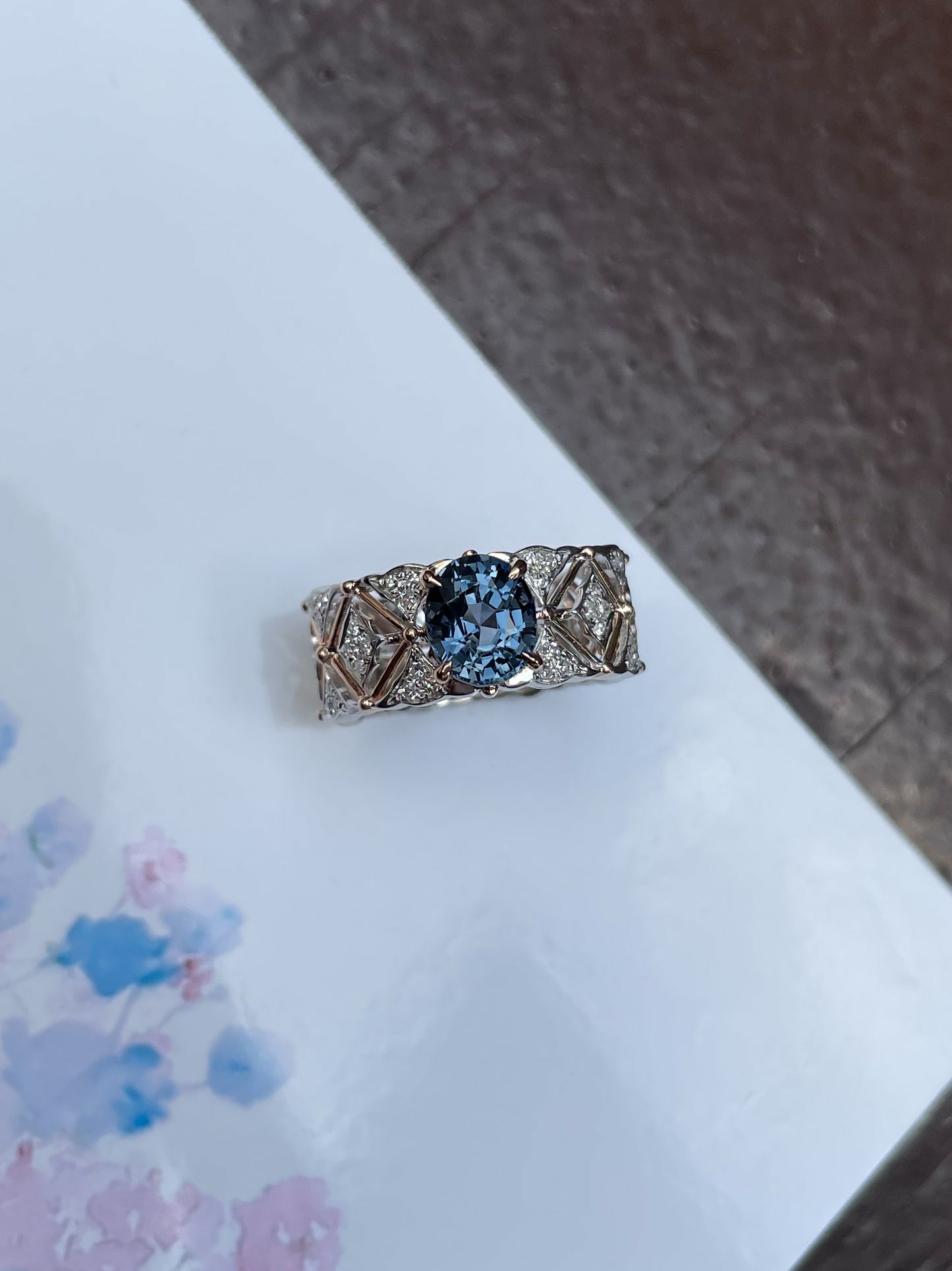 Unheated Blue Spinel Ring - 1.55CT (NJR176)