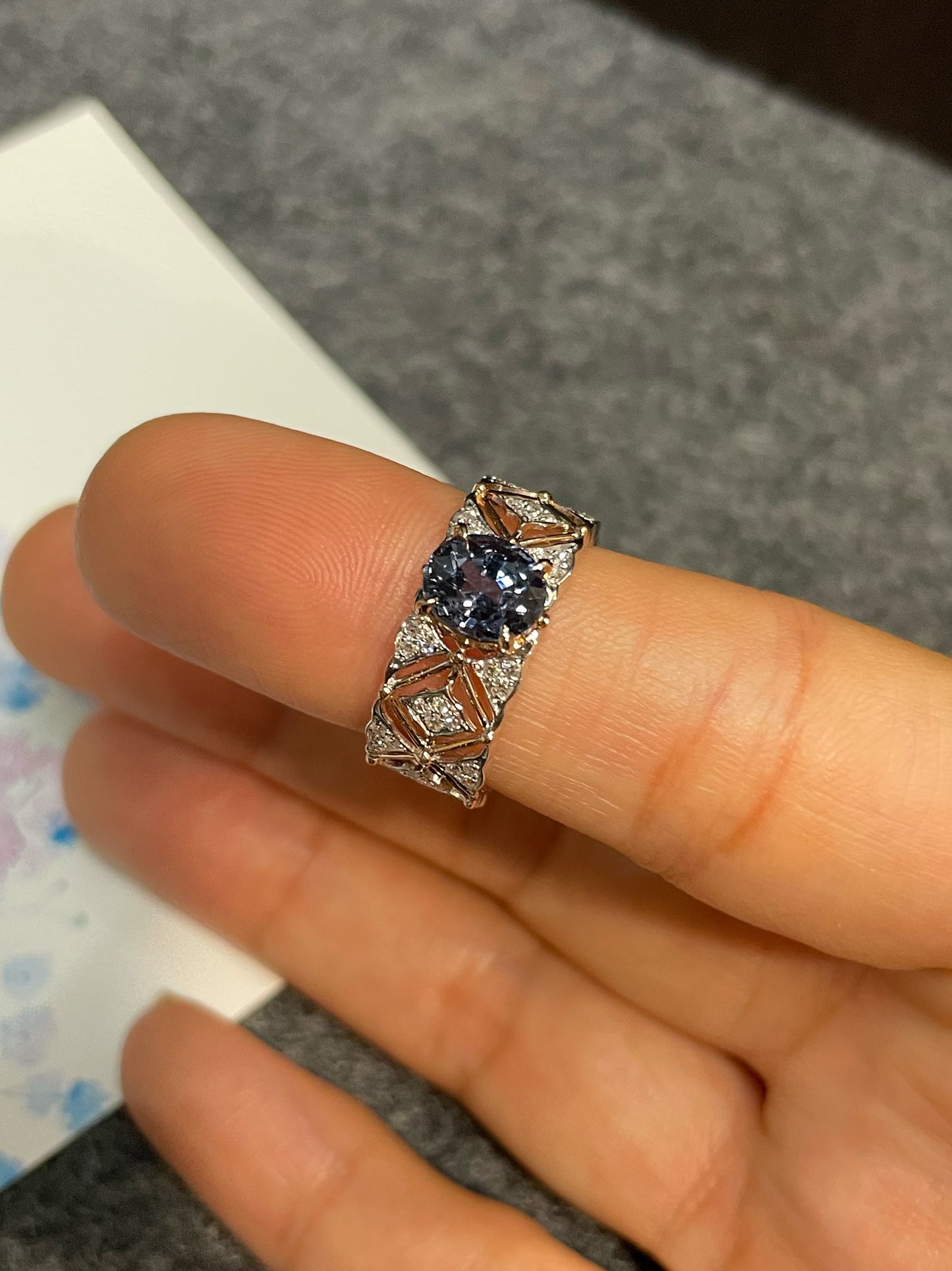 Unheated Blue Spinel Ring - 1.55CT (NJR176)