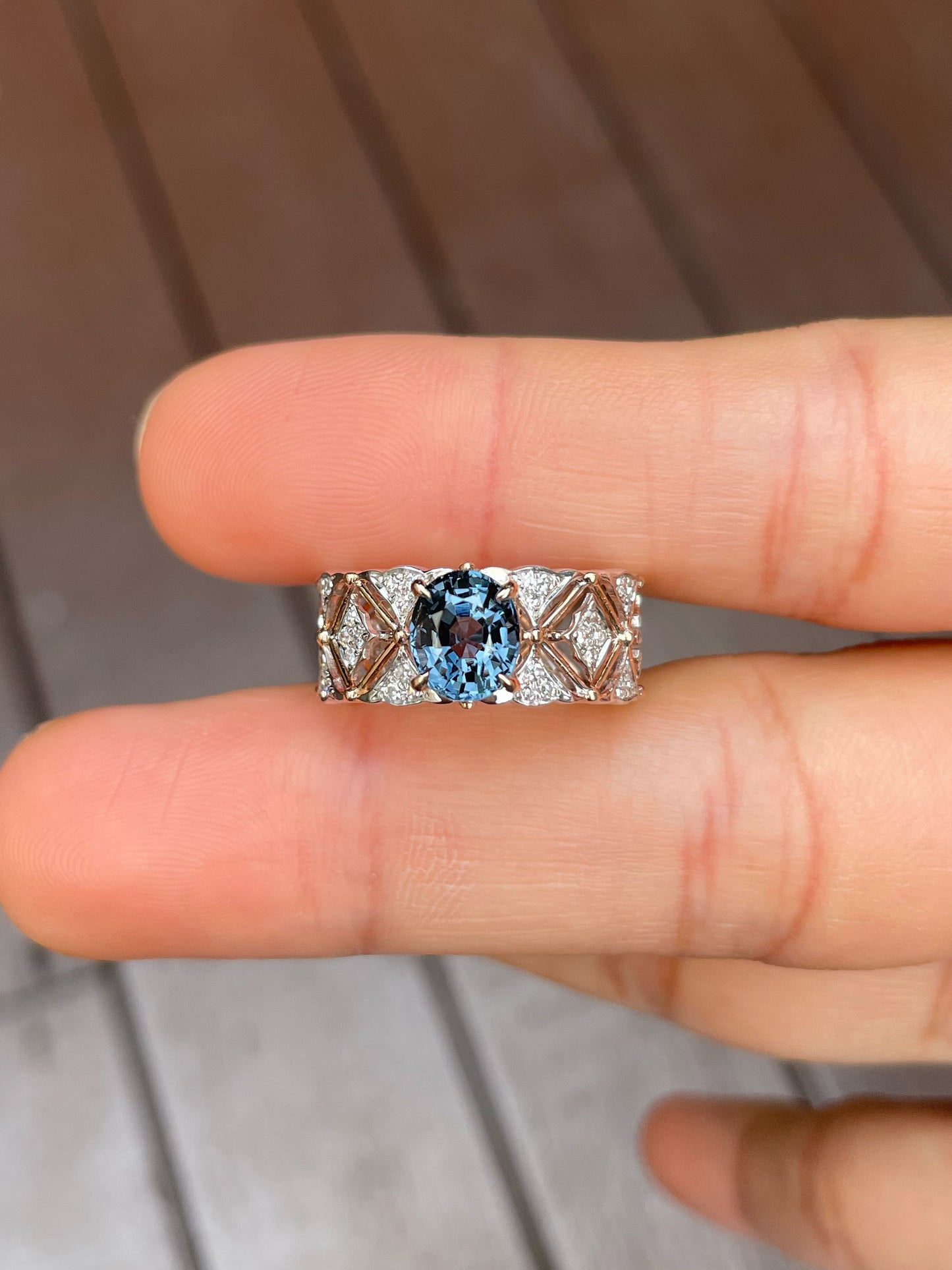 Unheated Blue Spinel Ring - 1.55CT (NJR176)