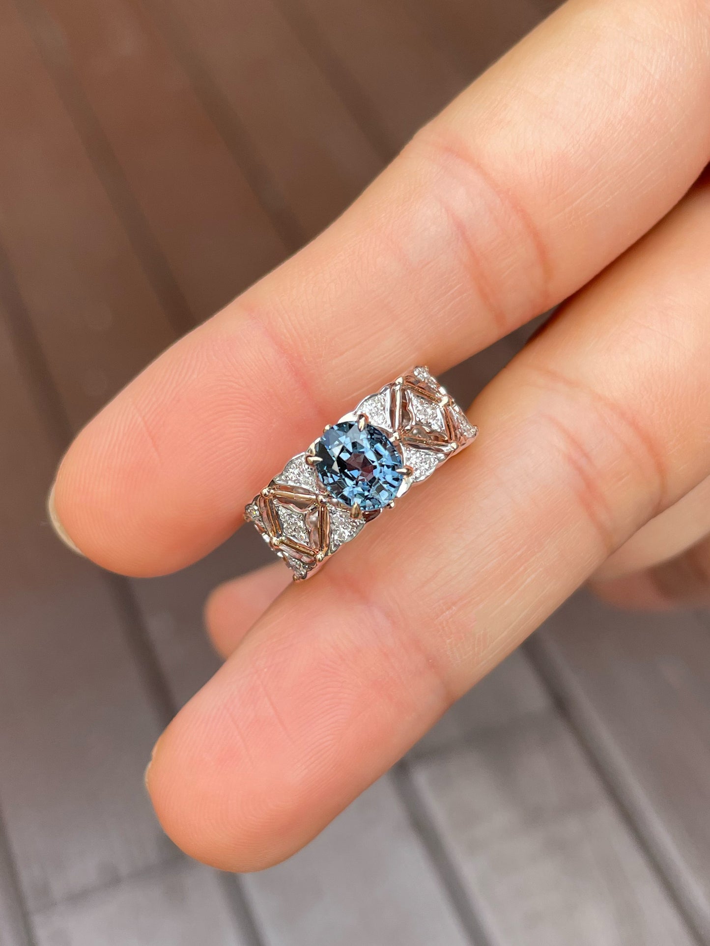 Unheated Blue Spinel Ring - 1.55CT (NJR176)