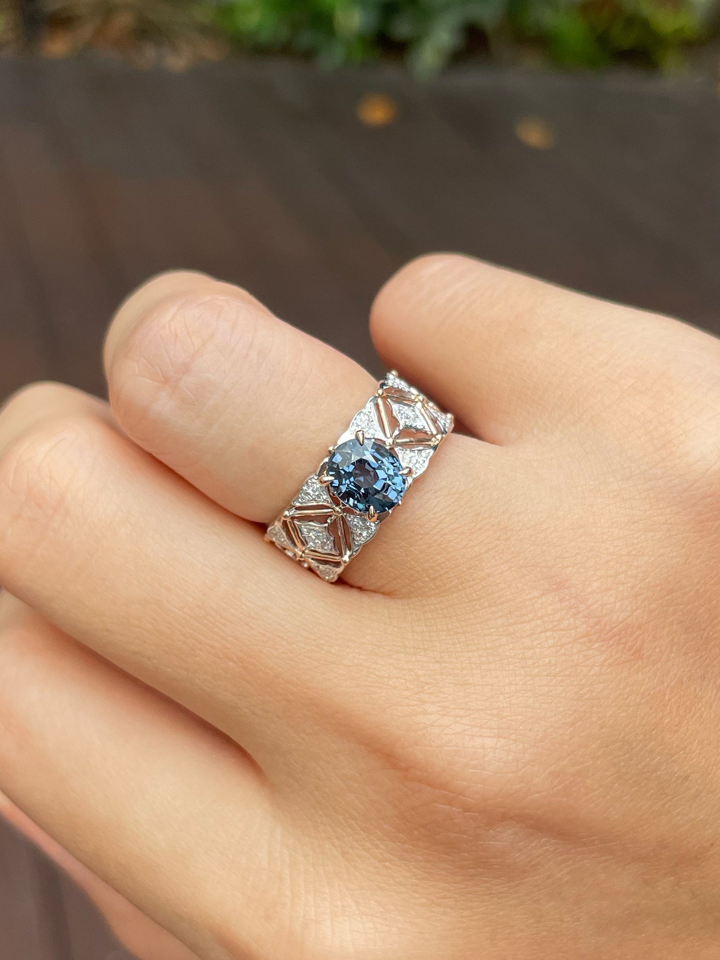 Unheated Blue Spinel Ring - 1.55CT (NJR176)