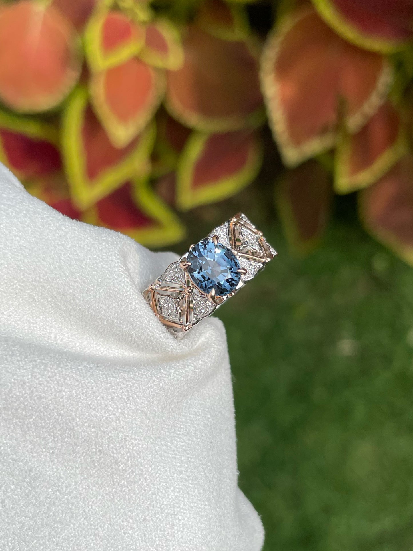 Unheated Blue Spinel Ring - 1.55CT (NJR176)