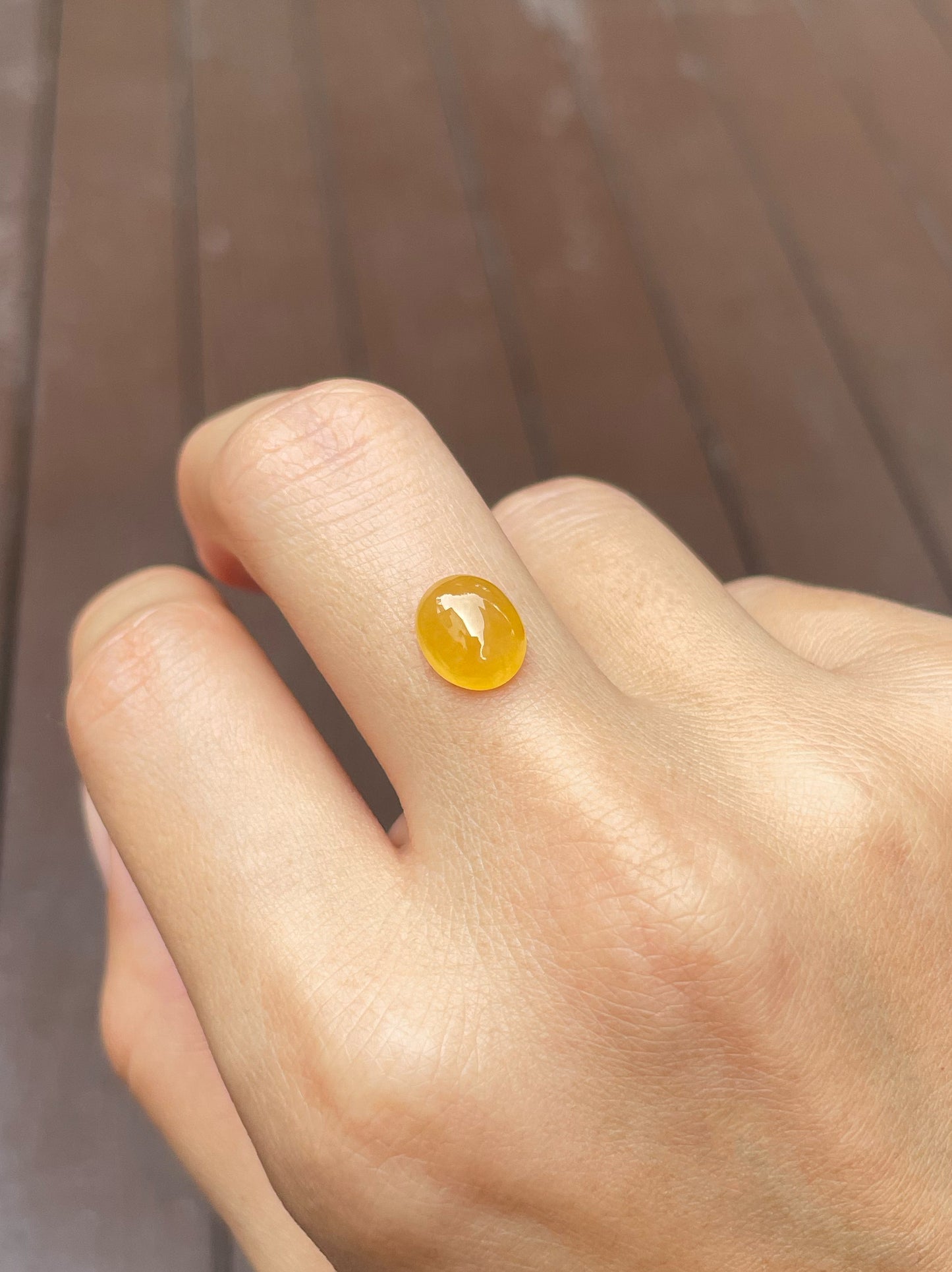 Yellow Jade Cabochon (NJR177)