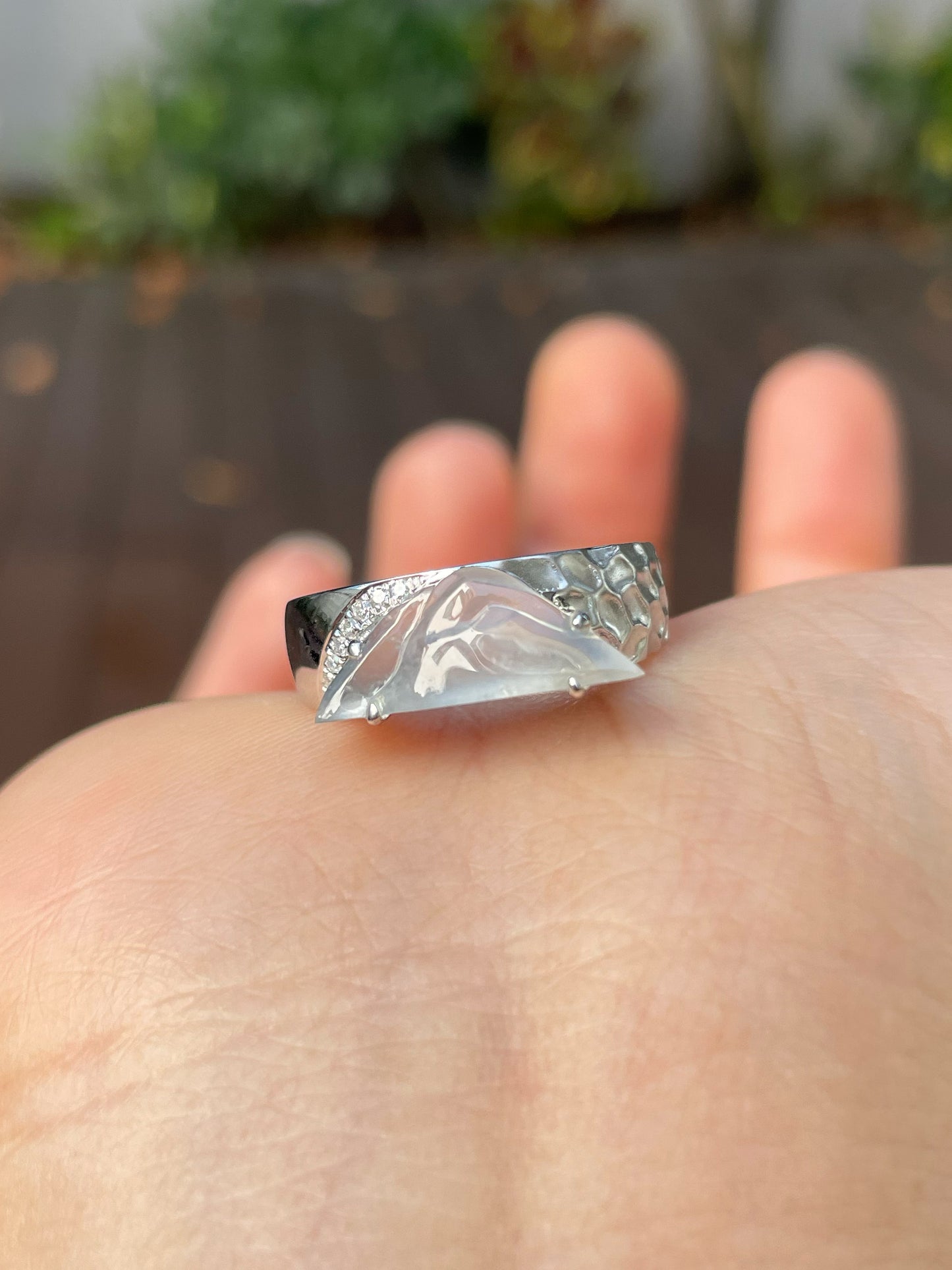 Icy Jade Ring - Mountain (NJR185)
