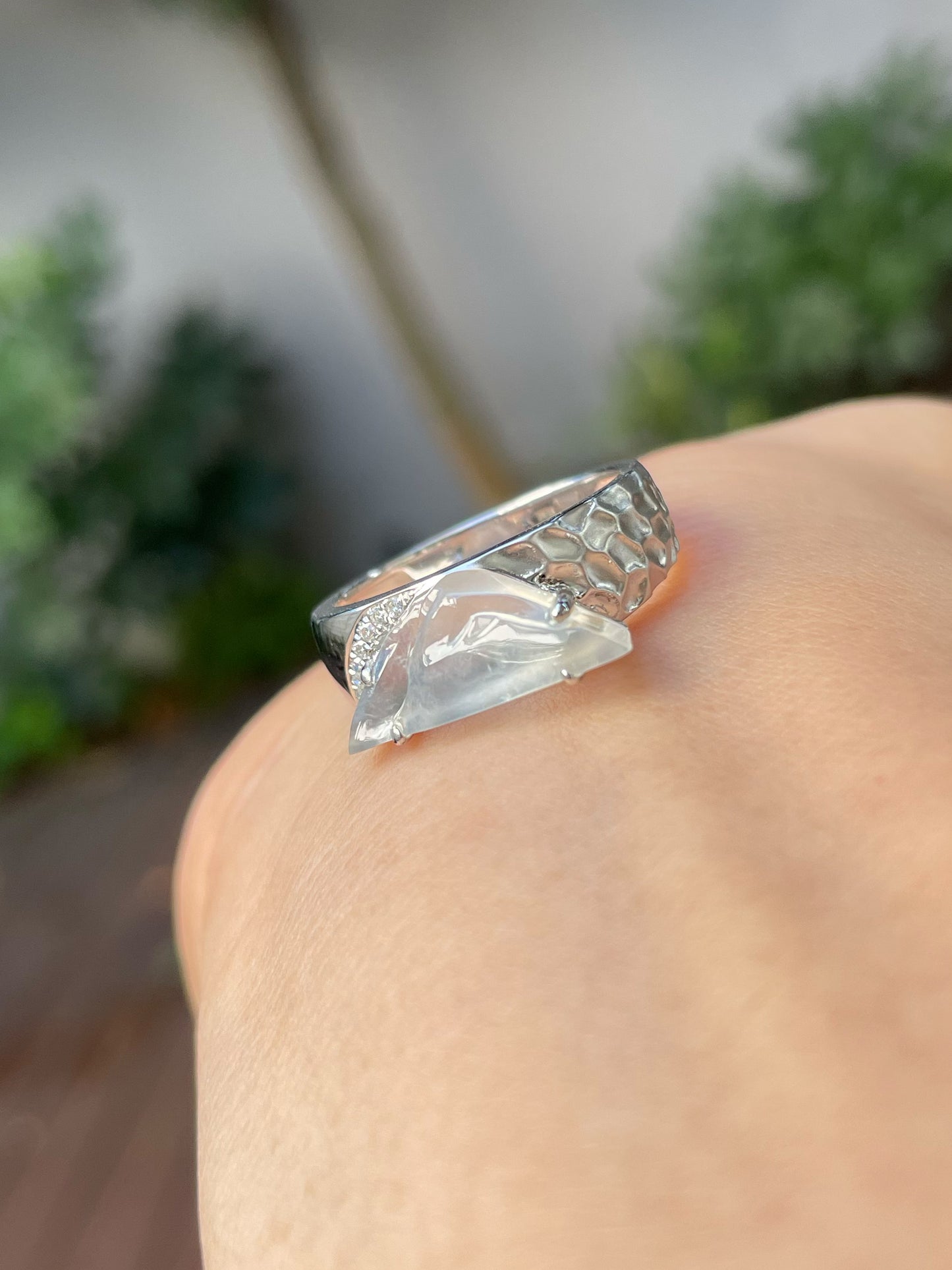 Icy Jade Ring - Mountain (NJR185)