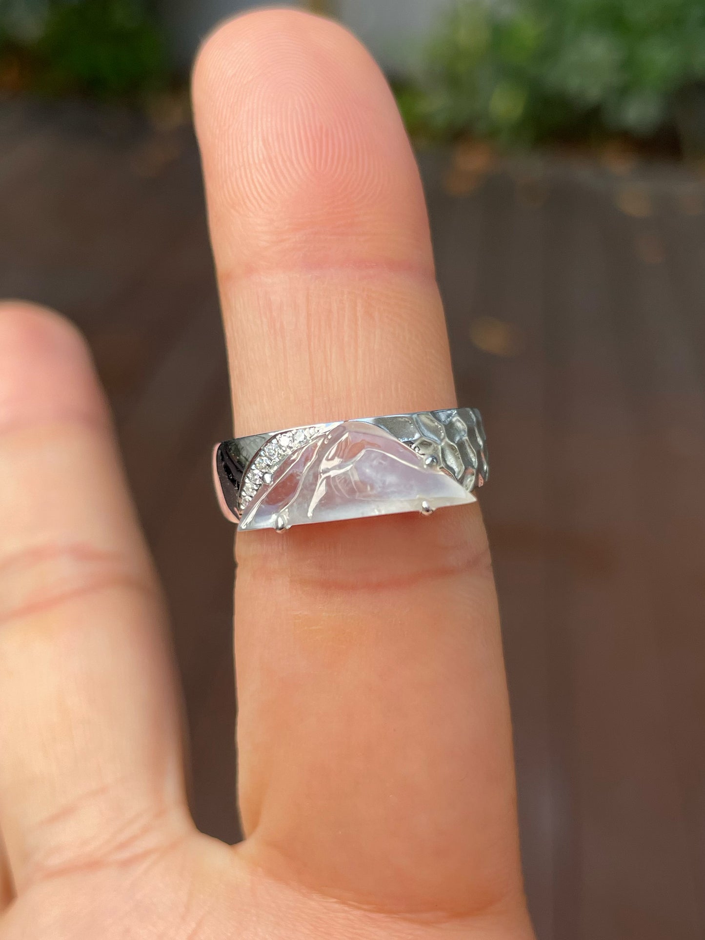 Icy Jade Ring - Mountain (NJR185)